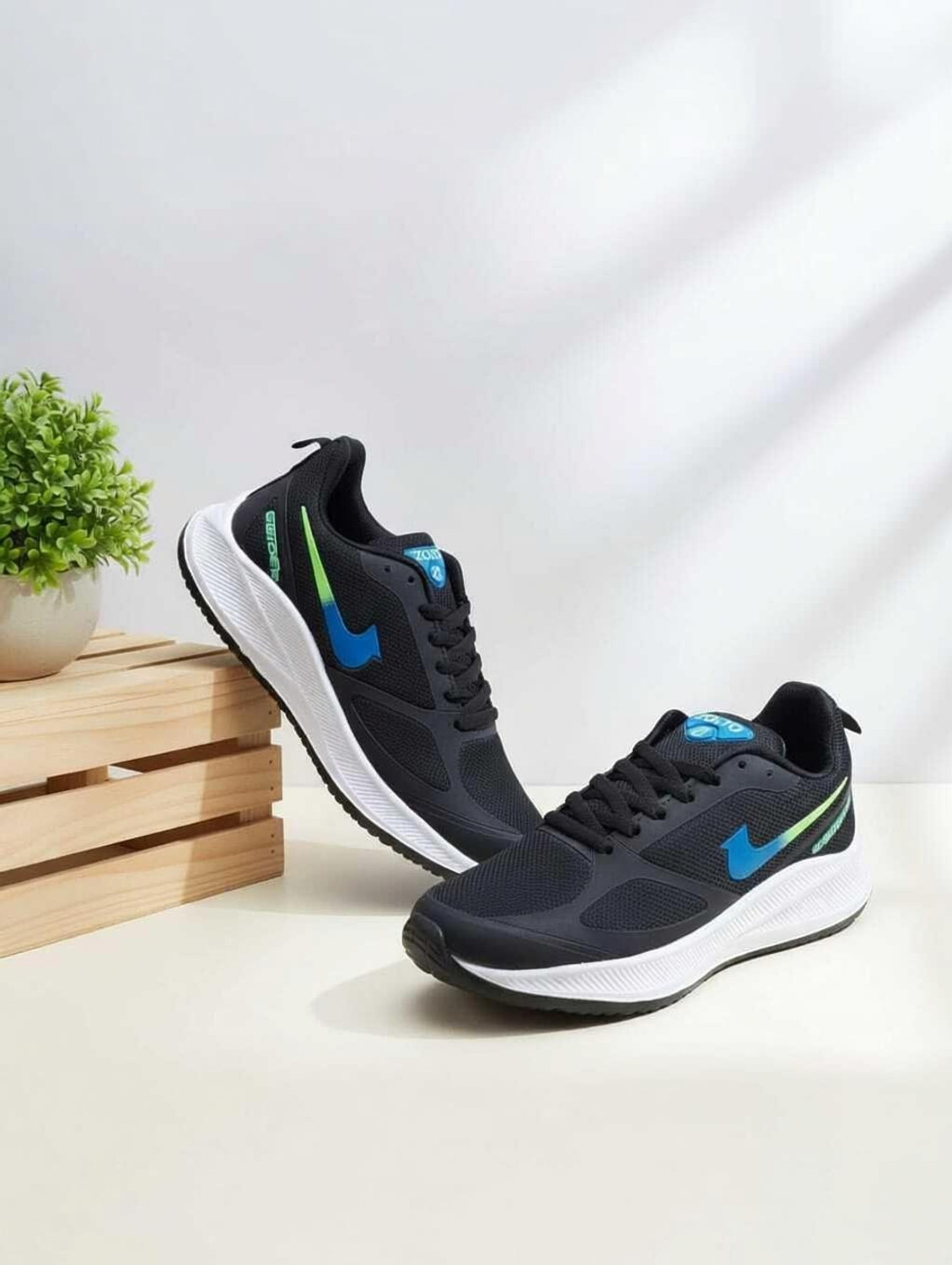 Image of Bacan Men's Premium Casual Sneakers | Stylish Lace-Up Shoes for Daily & Outdoor Wear Running Shoes For Men (Grey , 9)