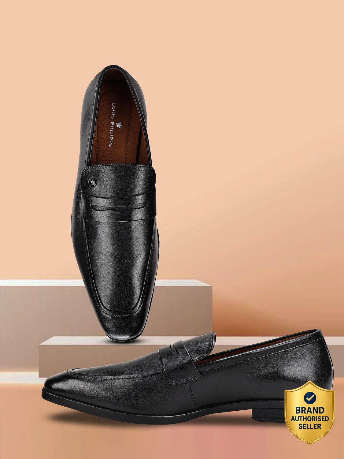 Image of VAN HEUSEN Slip On For Men (Black , 8)