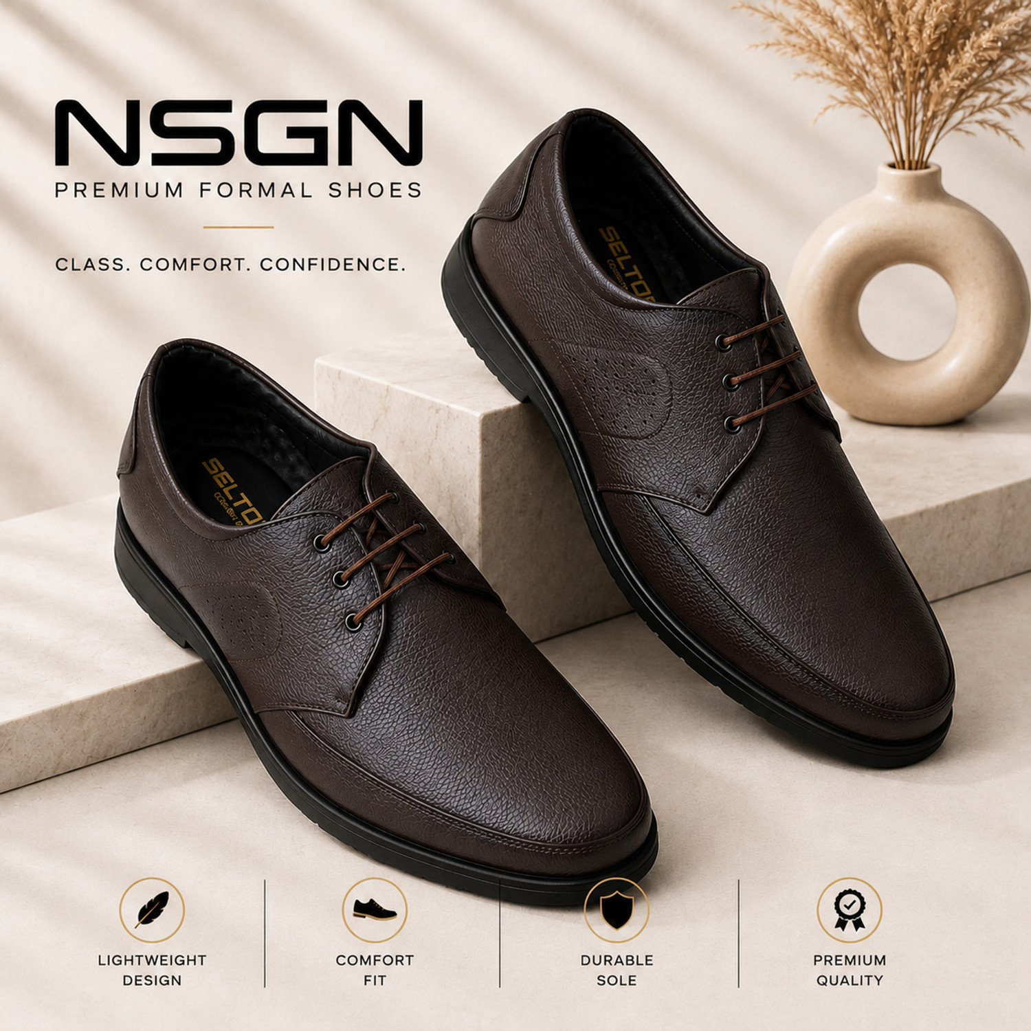 Image of NSGN Riding Shoes For Men (Blue , 7)