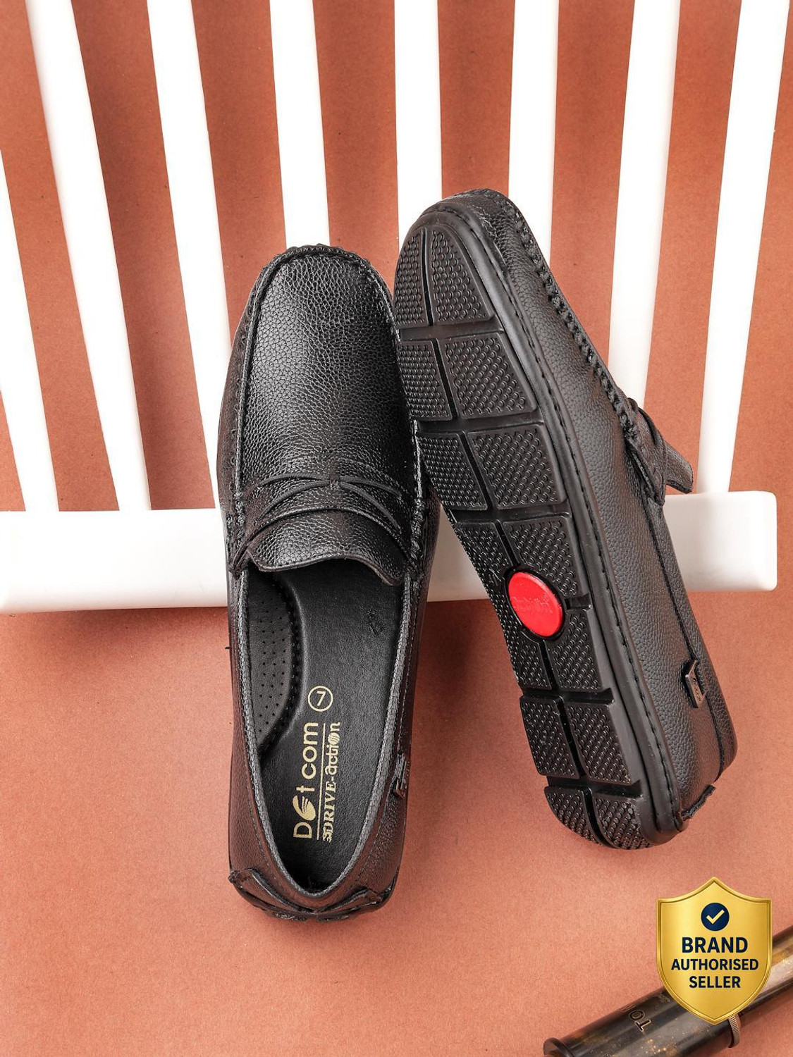 Image of aRICS ATTRACTIVE PARTY WEAR LOAFERS SHOES FOR MEN Loafers For Men (Black , 6)