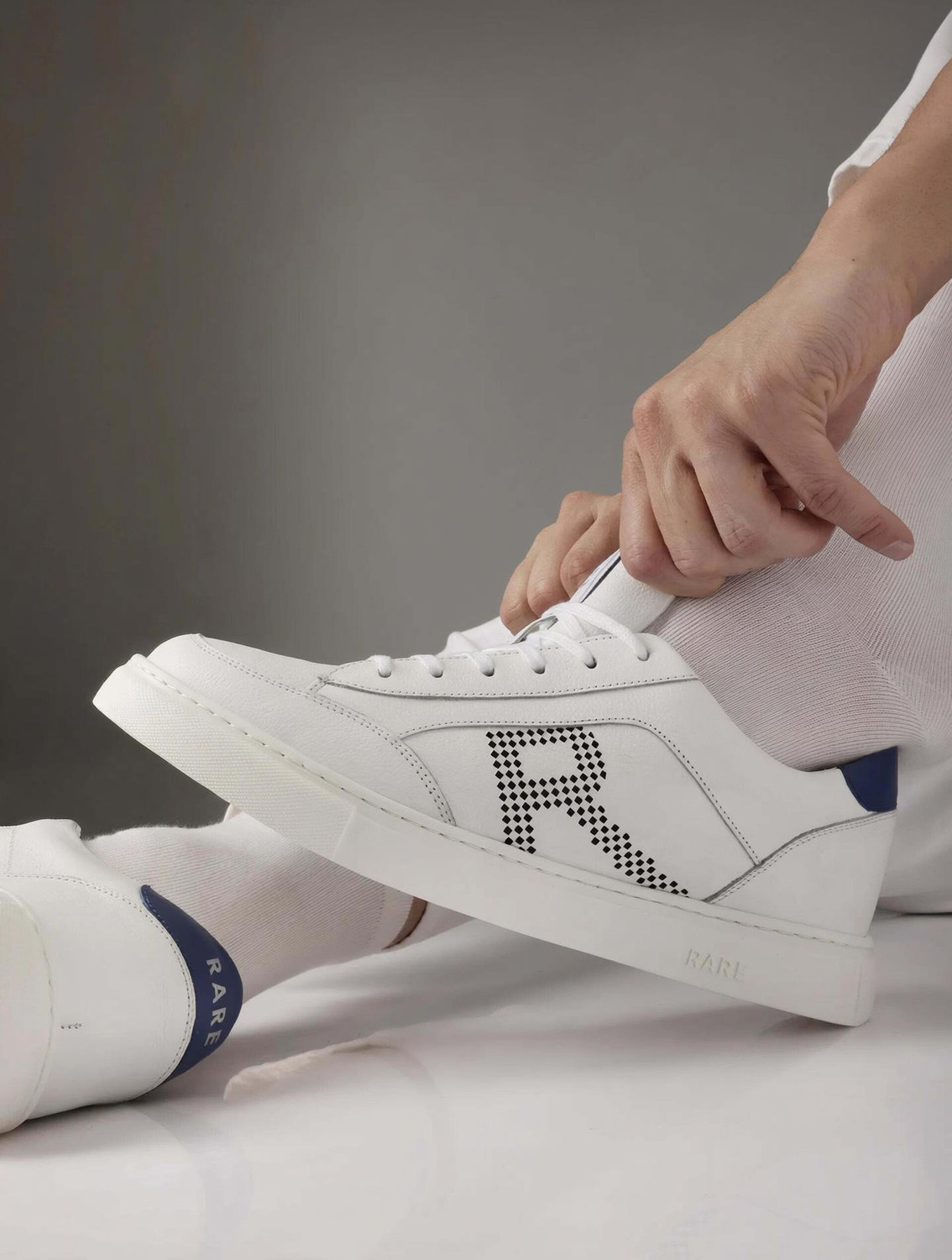 RARE RABBIT VORTEX WHITE PRIMARY Men's Sneakers - Image 1