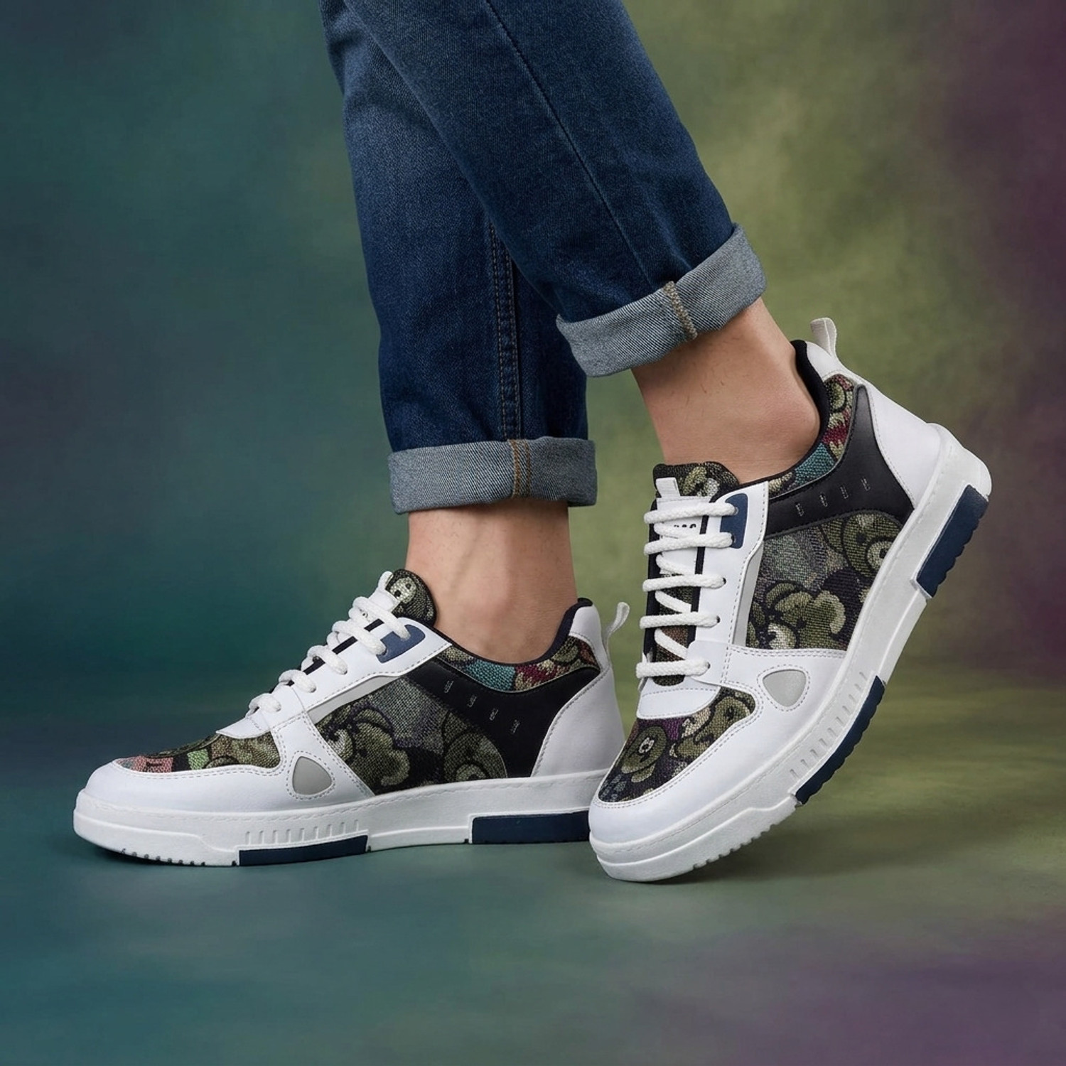 Image of Flaner RX401 Sneakers For Men (White , 9)