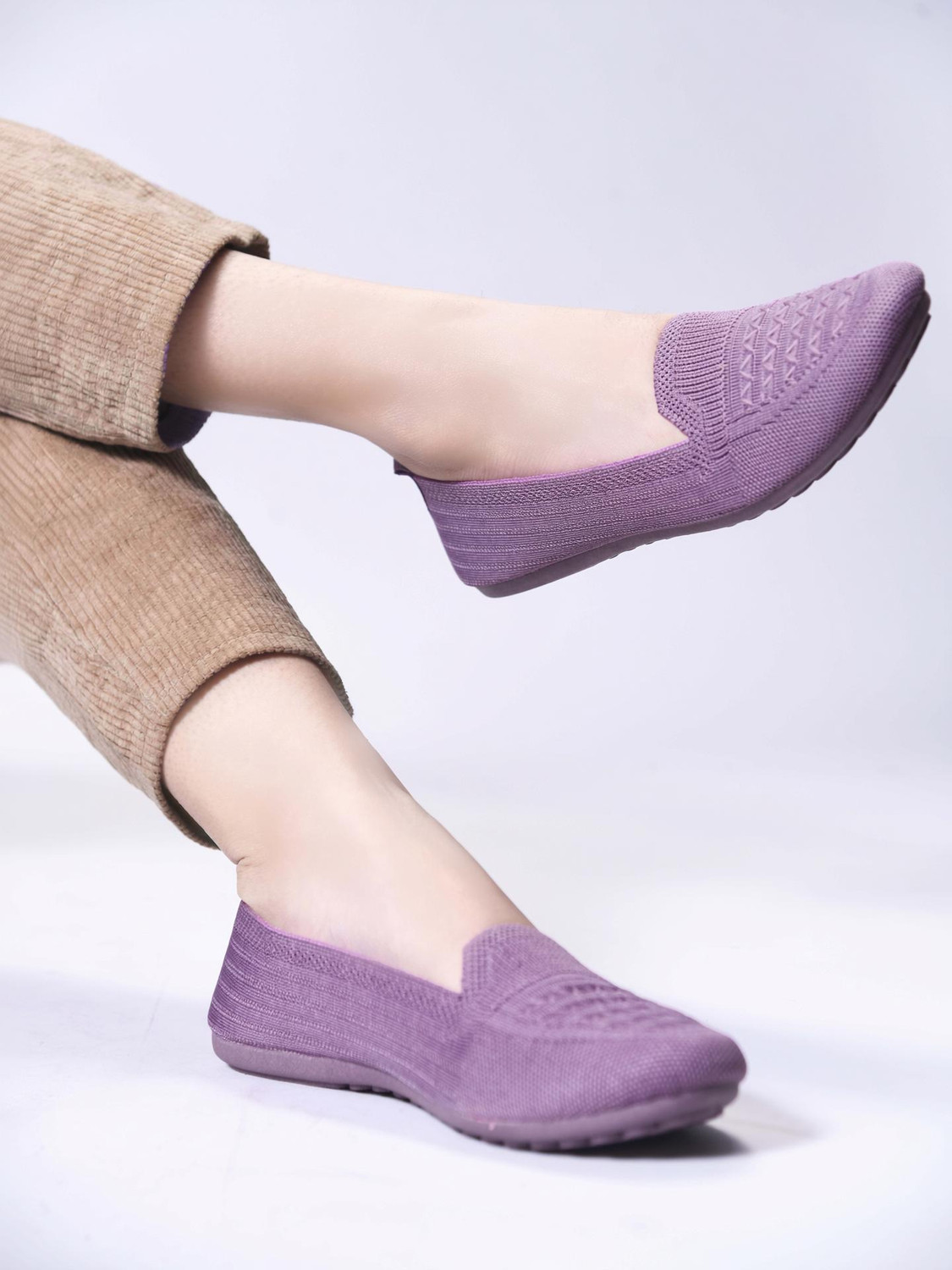 Image of JOOTIYAPA TRENDY STYLISH BELLIES SHOES FOR WOMEN Casuals For Women (Purple , 4)