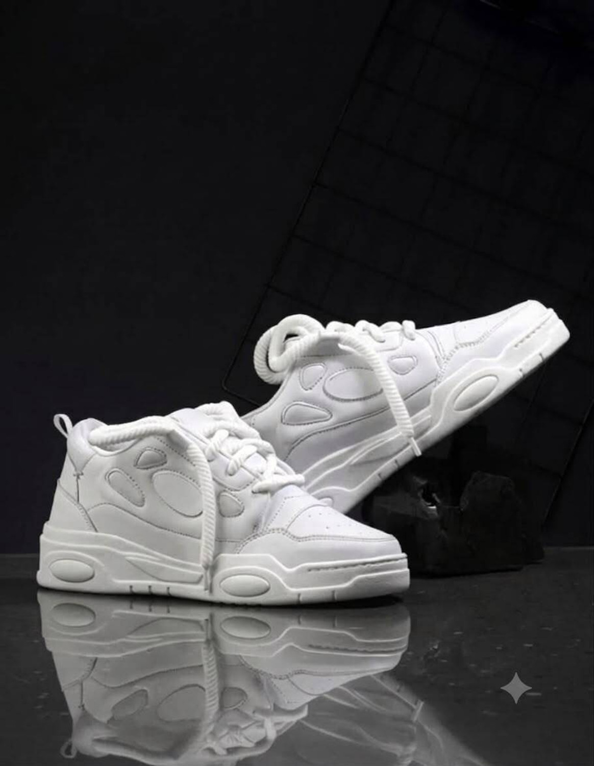 Aadwin Canvas Shoes for Men (White, Size 8) - Image 1