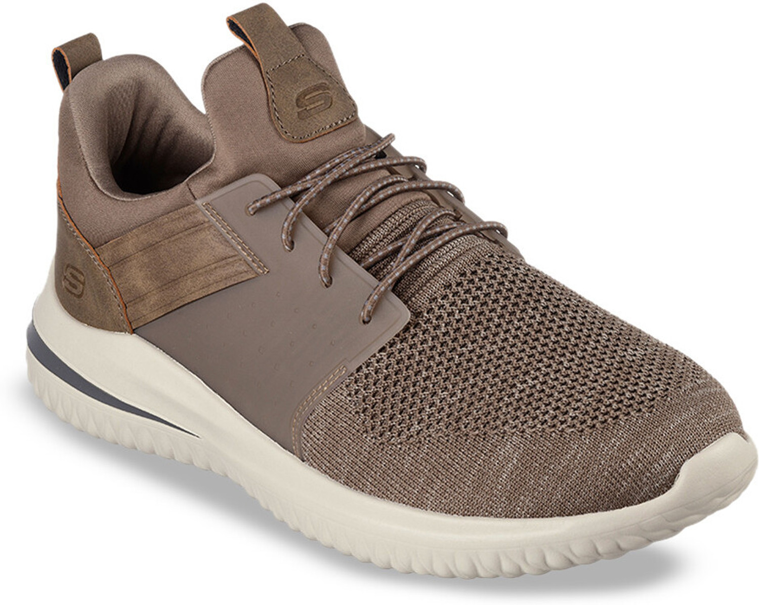 Image of Skechers Mens DELSON 3 Khaki Casual Shoes Casuals For Men (Khaki , 12)