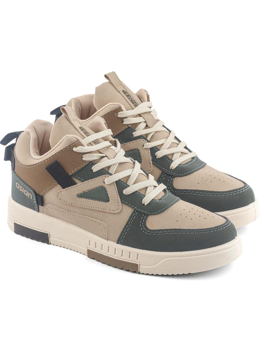 asian Tarzan-11 Men's High Top Canvas Loafers - Image 6