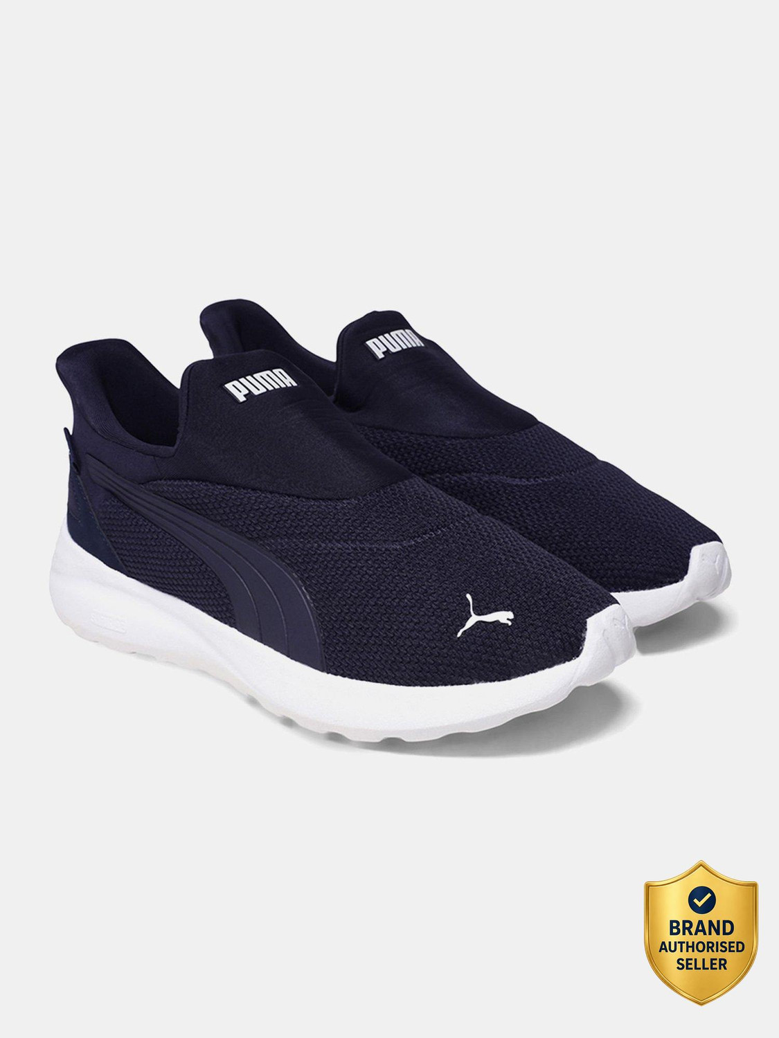 Image of PUMA Softride Rift Runlyn Slipon Running Shoes For Men (Blue , 7.5)
