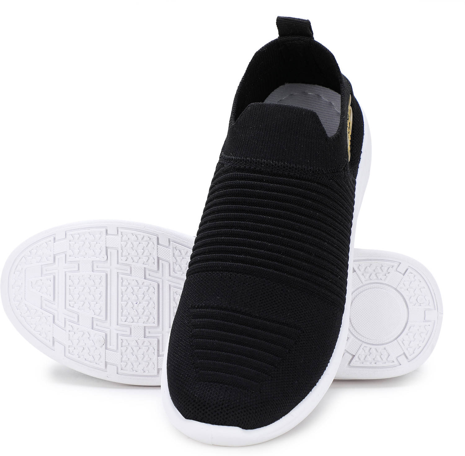 Image of Flopsie By TwoSoft Premium Women Winter Sneaker MemoryFoam Gym & Casual Outdoor Sneakers For Women (Black , 4)