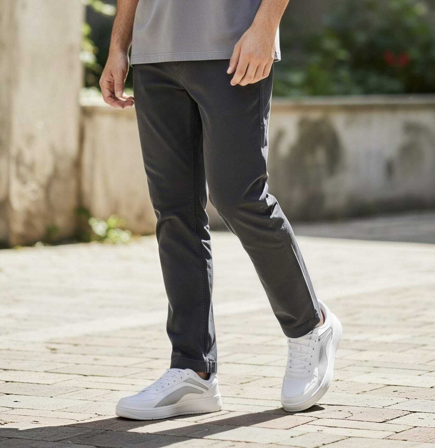 Image of KAMBEK Men's White New Stylish and Trendy Shoes New Era Shoes Sneakers For Men (White , 9)
