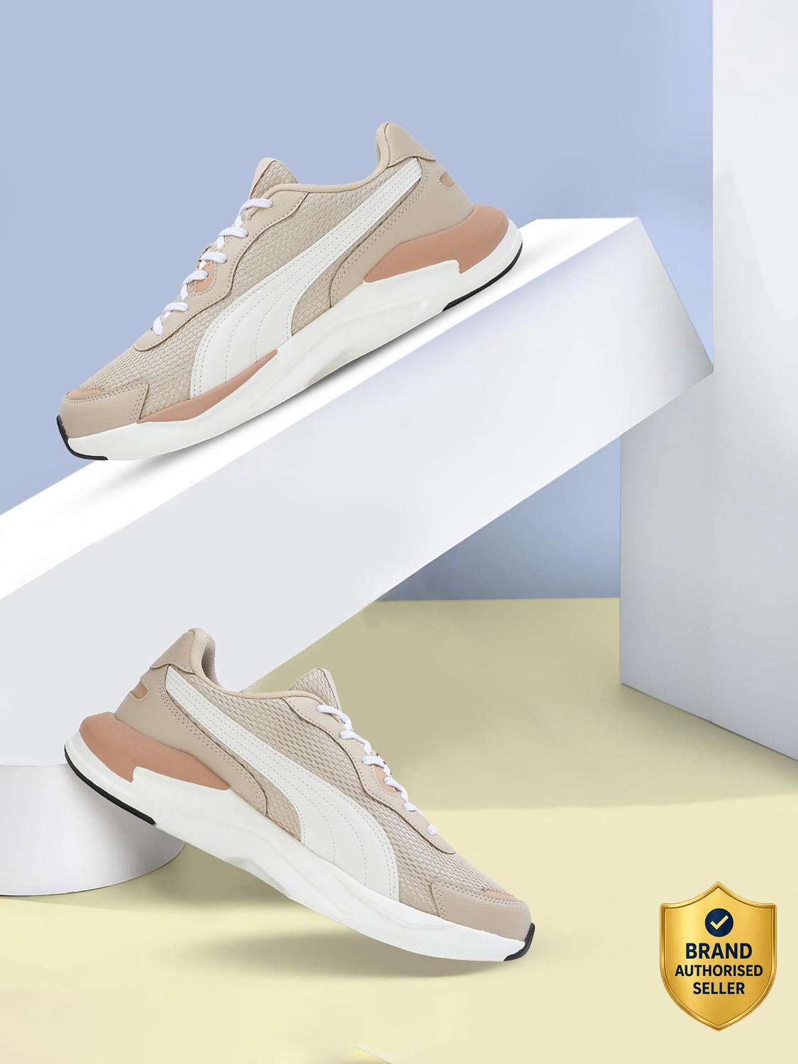 PUMA Starten Beige Men's Sneakers - Image 6