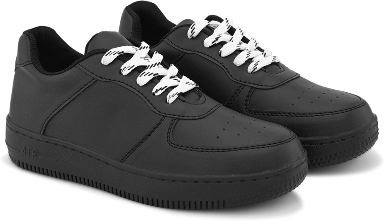 Image of Roadster RDWAJ3943 Lightweight Comfort Summer Trendy Premium Stylish Sneakers For Women (Black , 7)