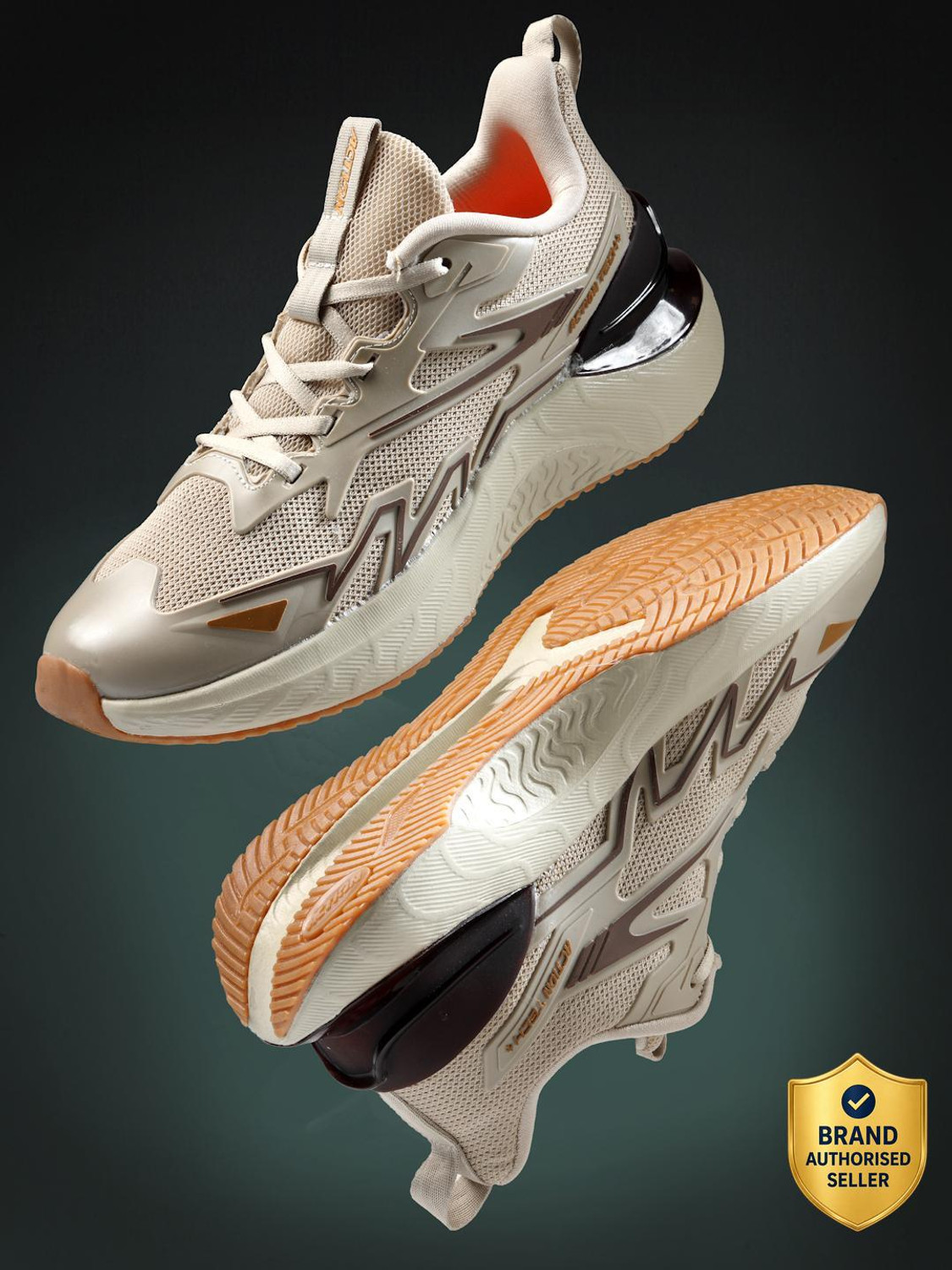 Image of PUMA Army Trainer Suede Sneakers For Men (Beige , 12)