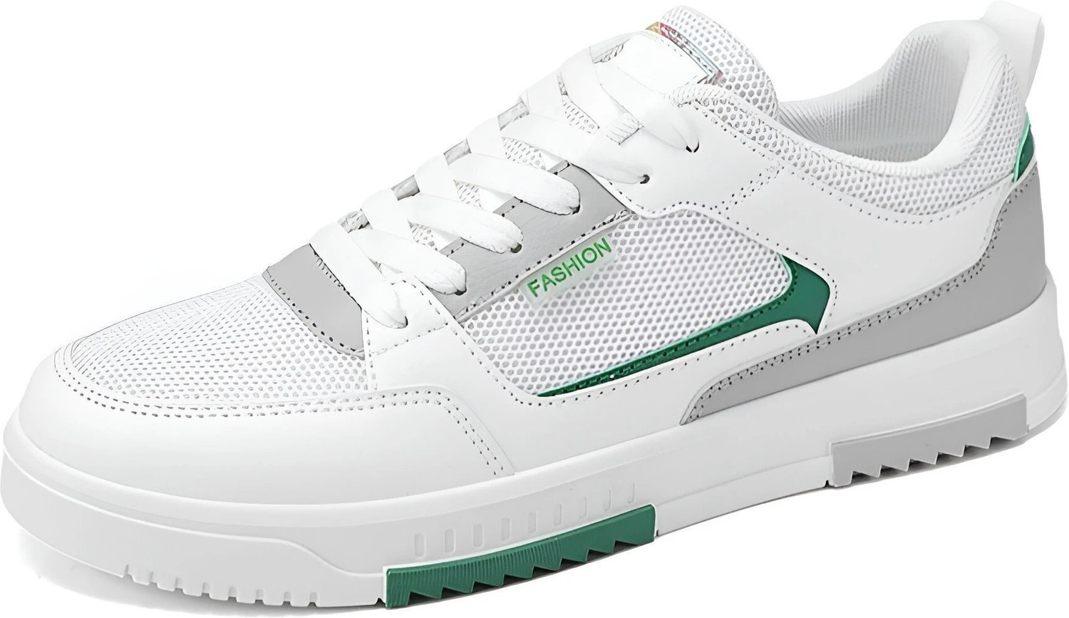 Image of Aeonik Stylish Casual Sneakers For Men & Boys Sneakers For Men (White, Green , 9)