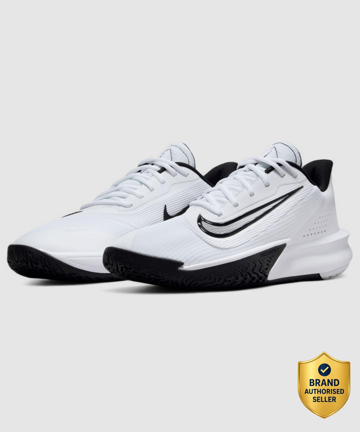 Nike Precision VII Basketball Shoes For Men, White - Image 6