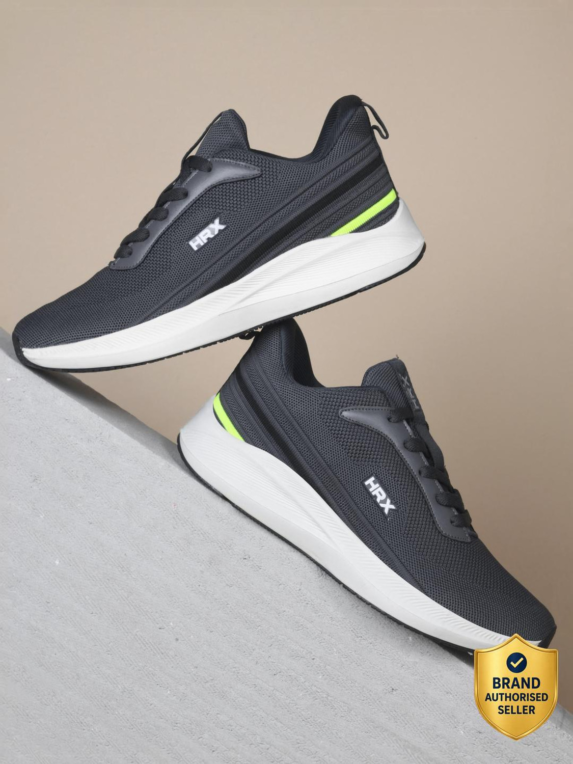 Image of HRX by Hrithik Roshan RC-110W GREY Training & Gym Shoes For Men (Grey , 8)
