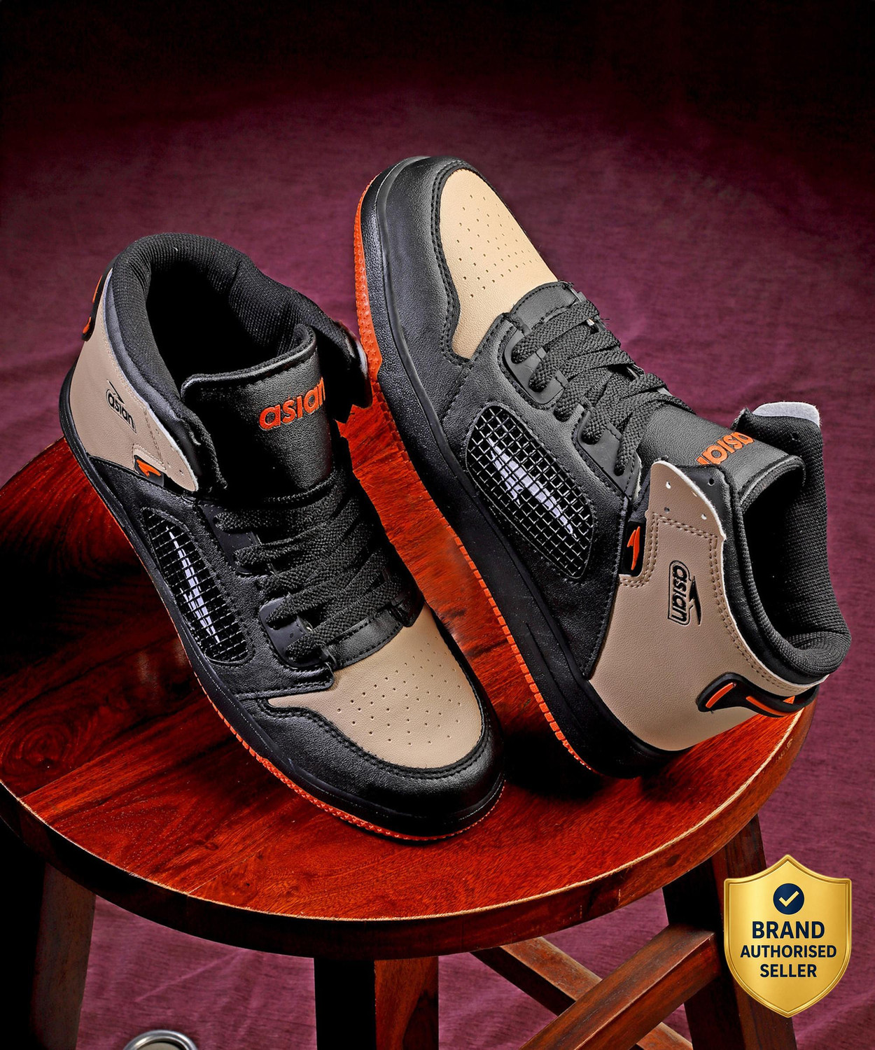 Asian High Tops For Men Black - Image 6