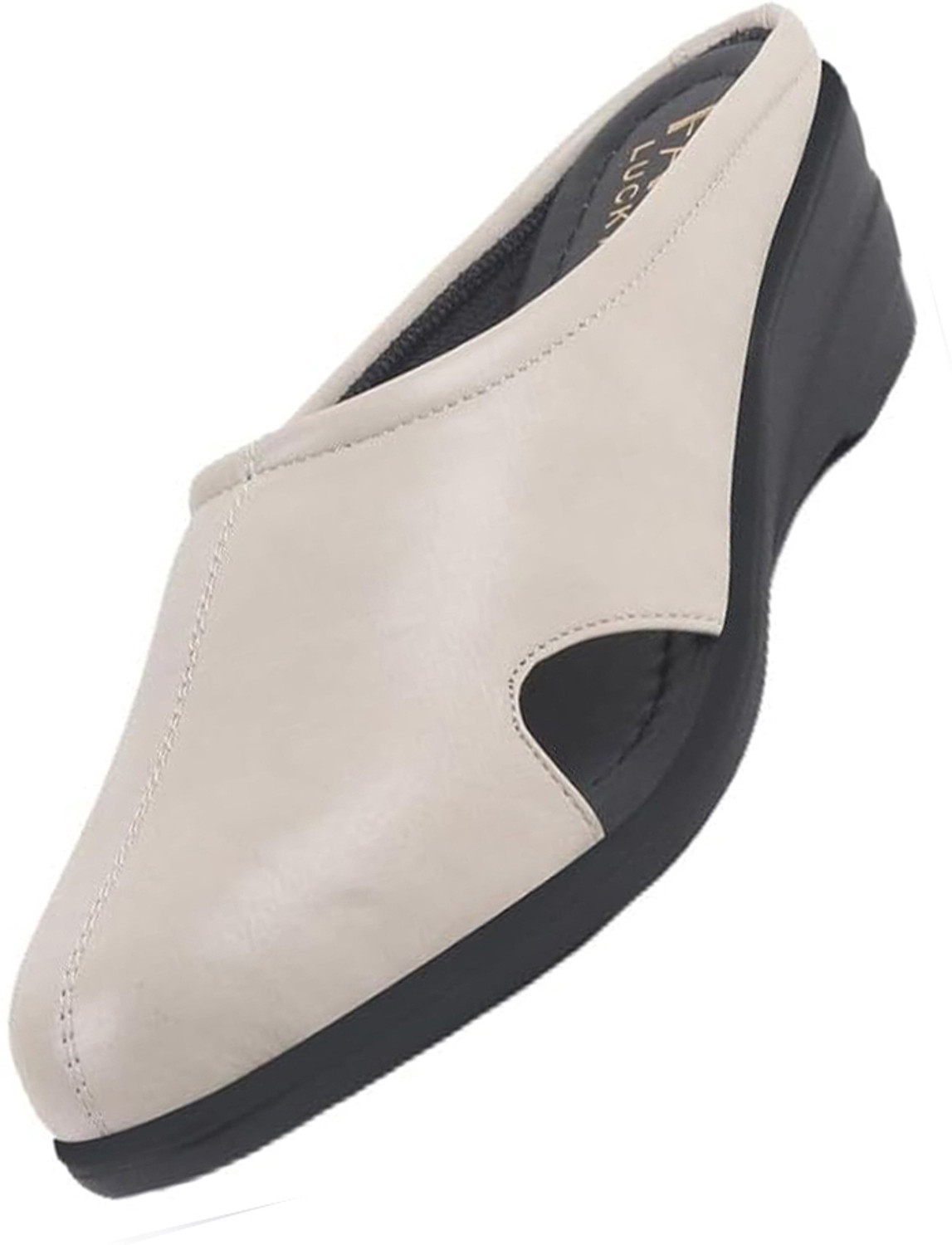 Image of FOOTLOOSE Women Flats Comfortable Slip On Backless Pointed Toe Mules Shoes Casuals For Women (Tan , 10)