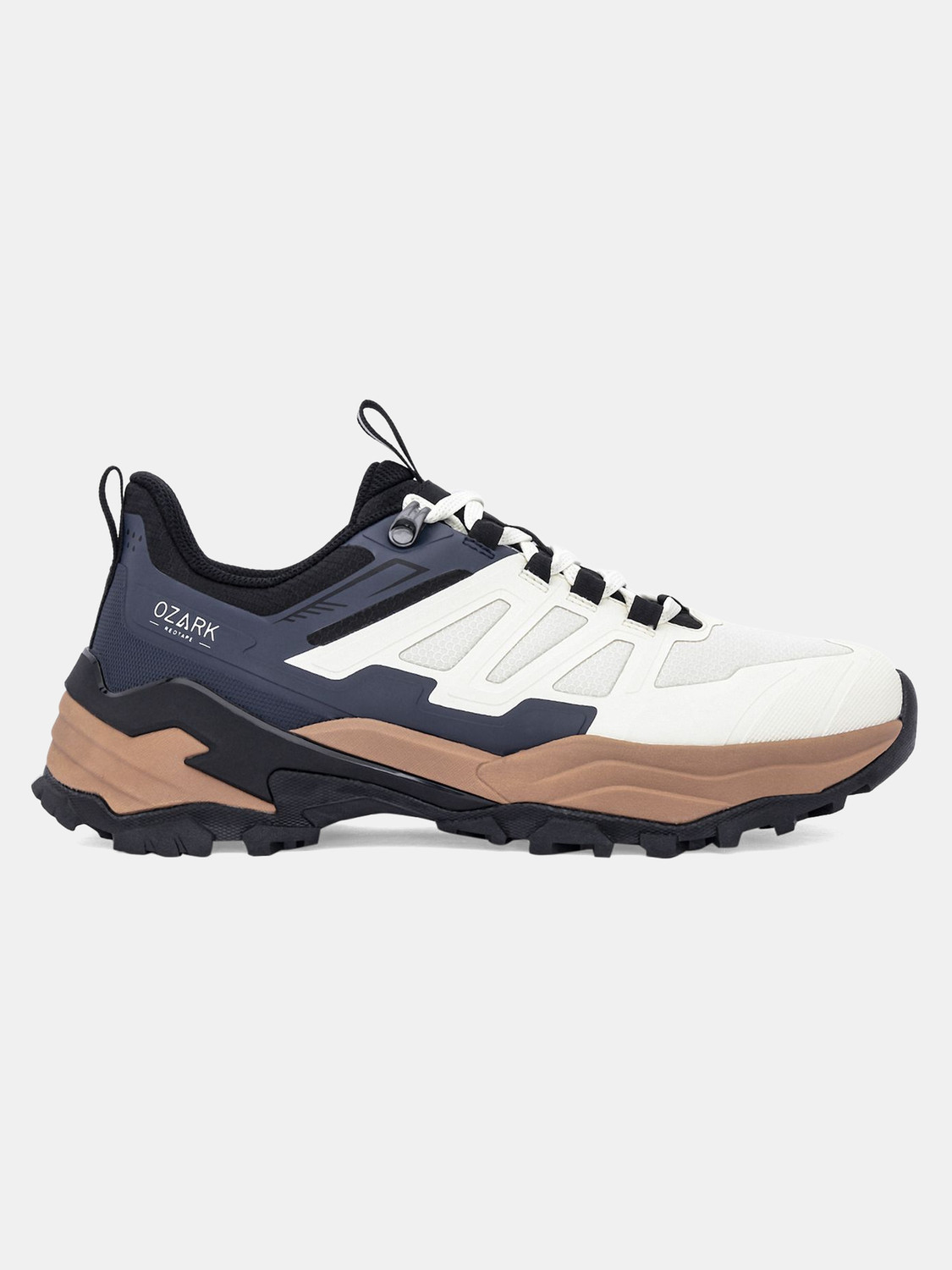 Image of RED TAPE Hiking & Trekking Shoes For Men (Off White, Brown , 9)