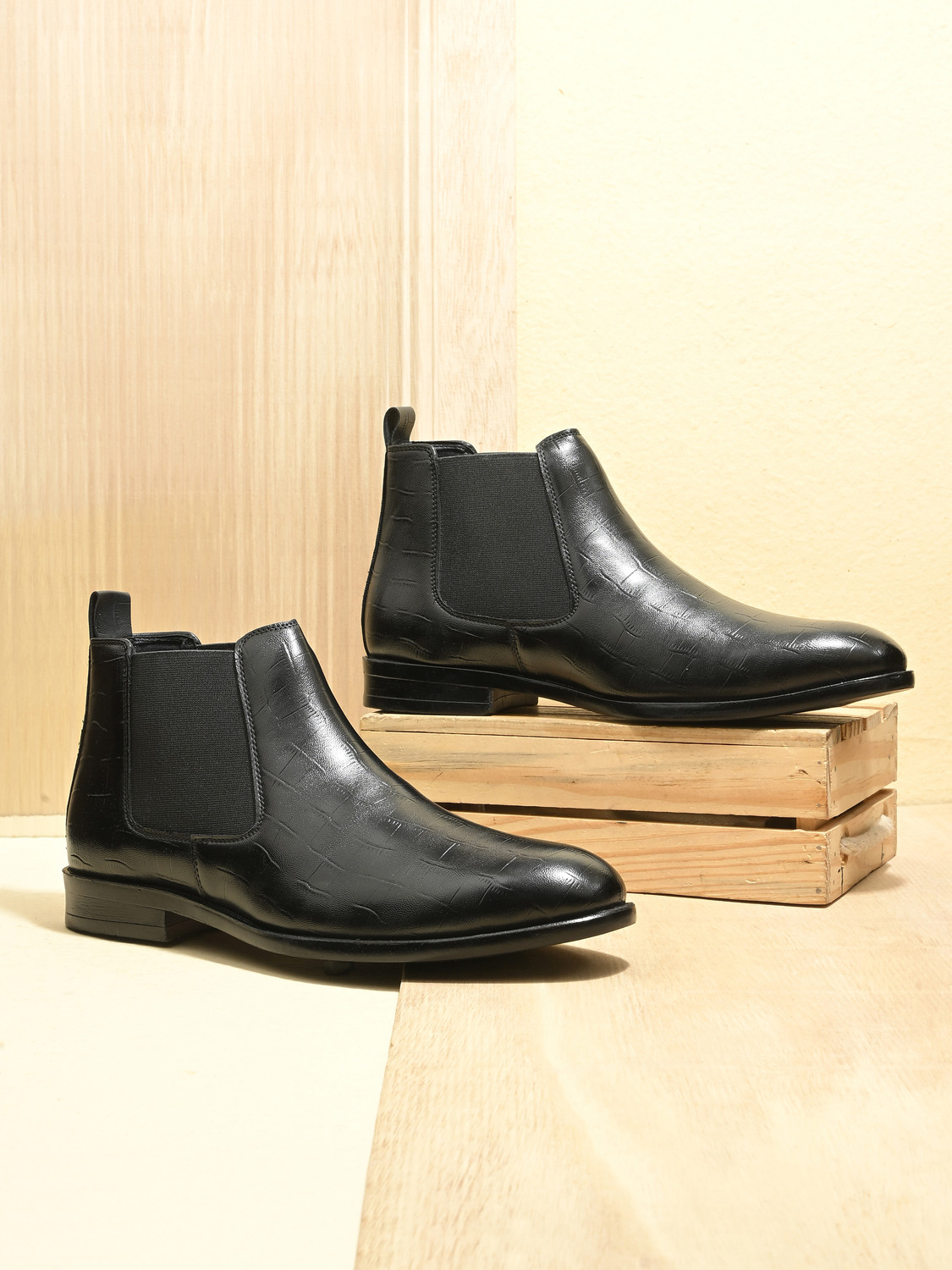 Image of ZORILUXE CHELSEA BOOT Boots For Men (Black , 5)