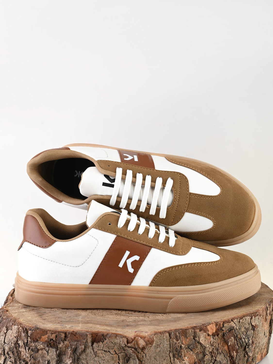 Image of Kadak Collection Sneakers For Men (Tan , 6)
