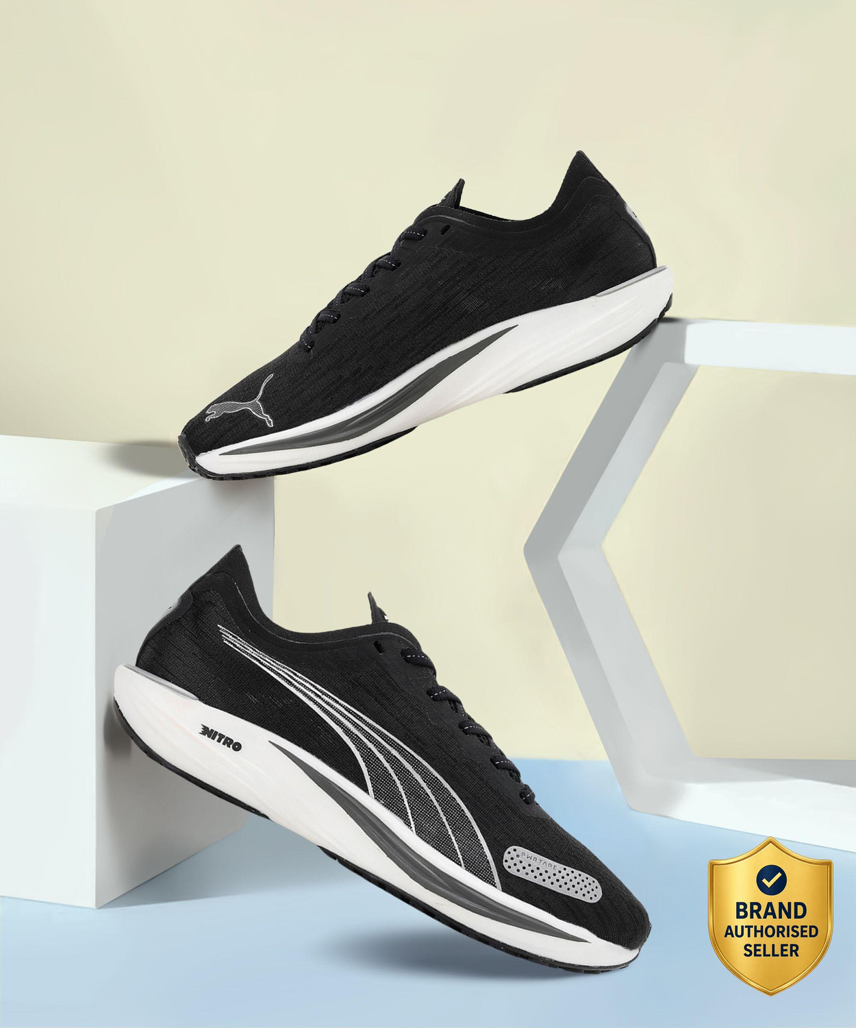 Image of PUMA PWR XX NITRO Training & Gym Shoes For Women (Black , 8.5)