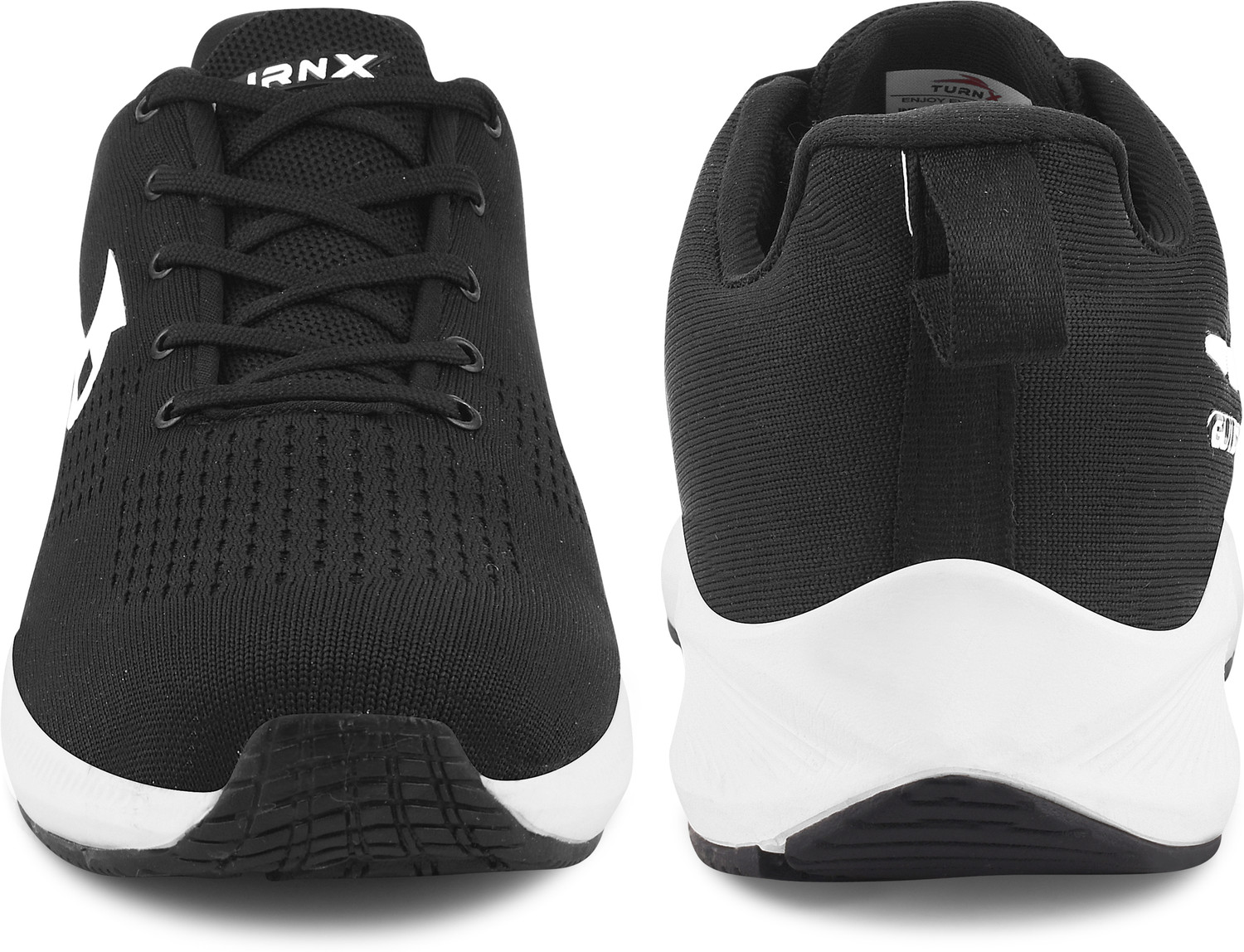 Image of TURNX Lightweight,Comfortable,Trendy,Breathable, Sports Running Shoes For Men (Black , 7)