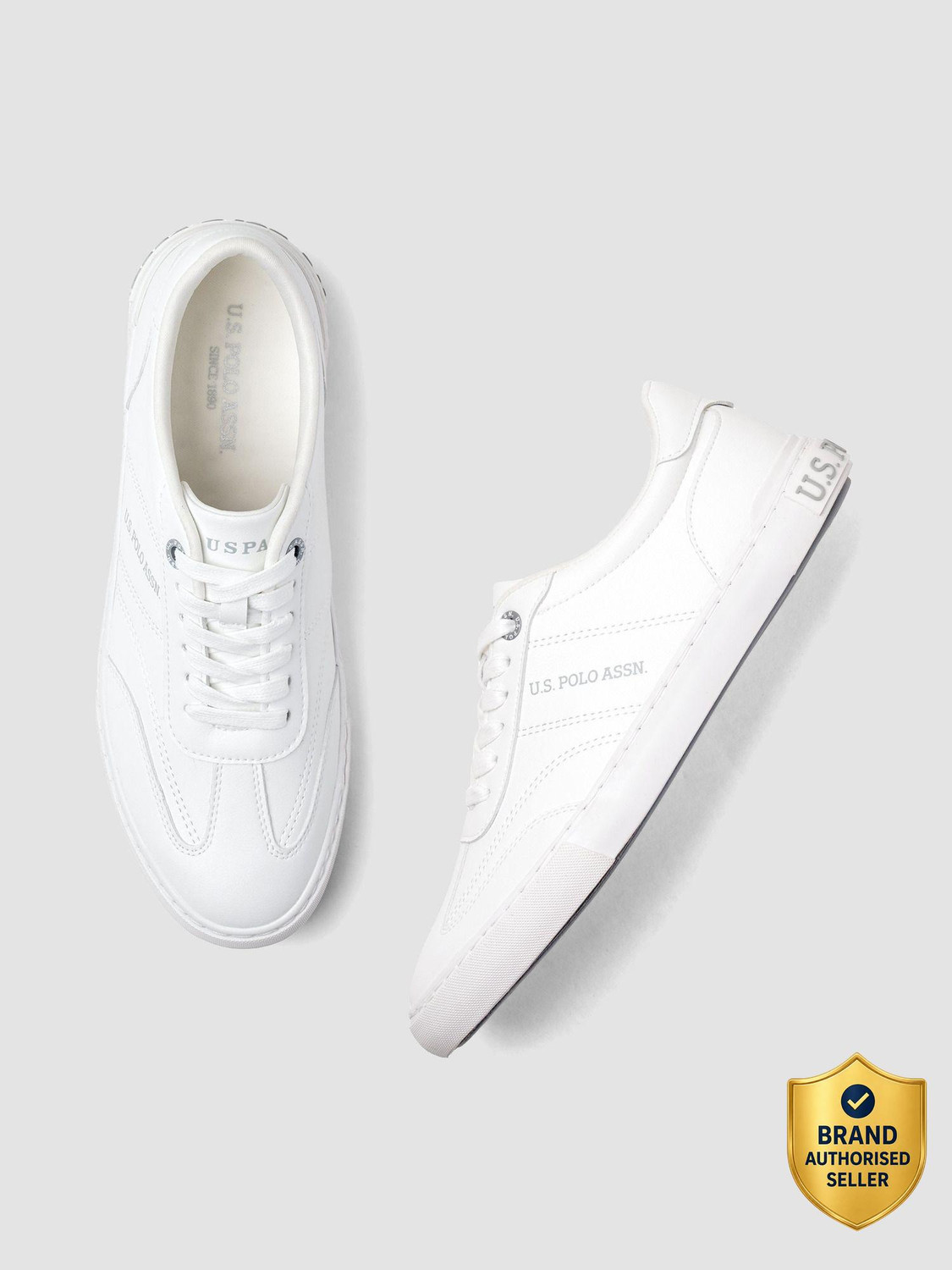 U.S. POLO ASSN. GIAN 3.0 Men's White Sneakers - Image 6
