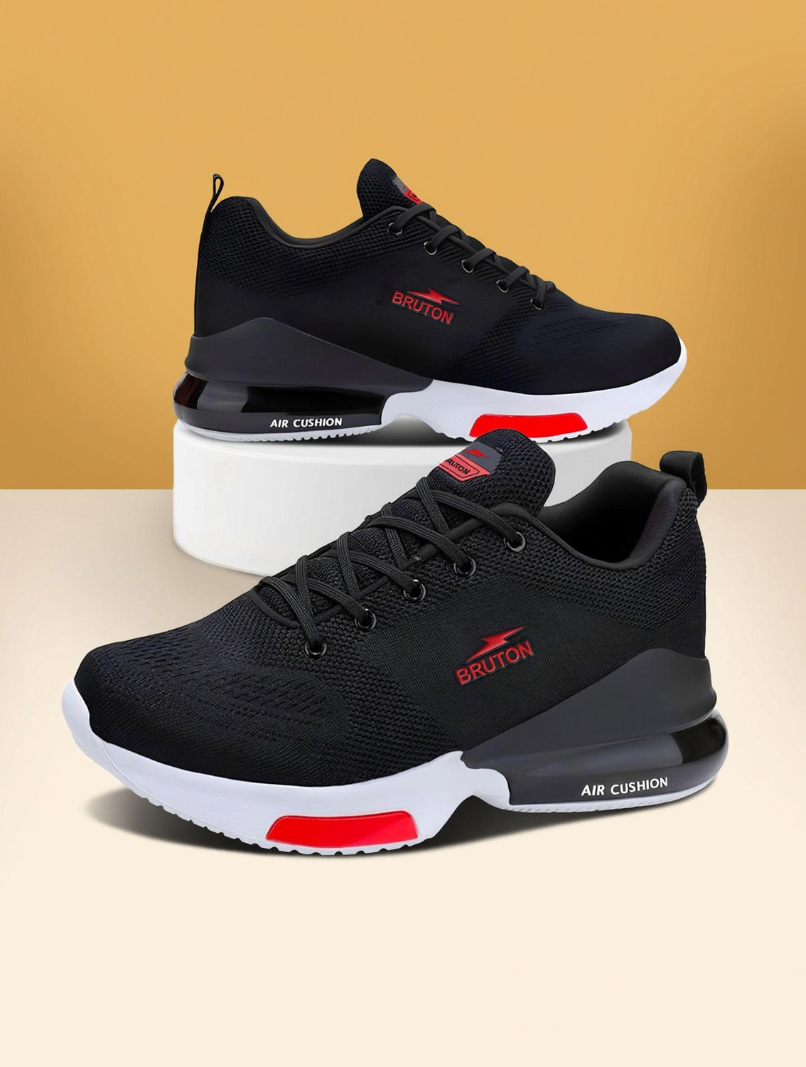 Image of Hsquare Running Shoes For Men (Black , 8)