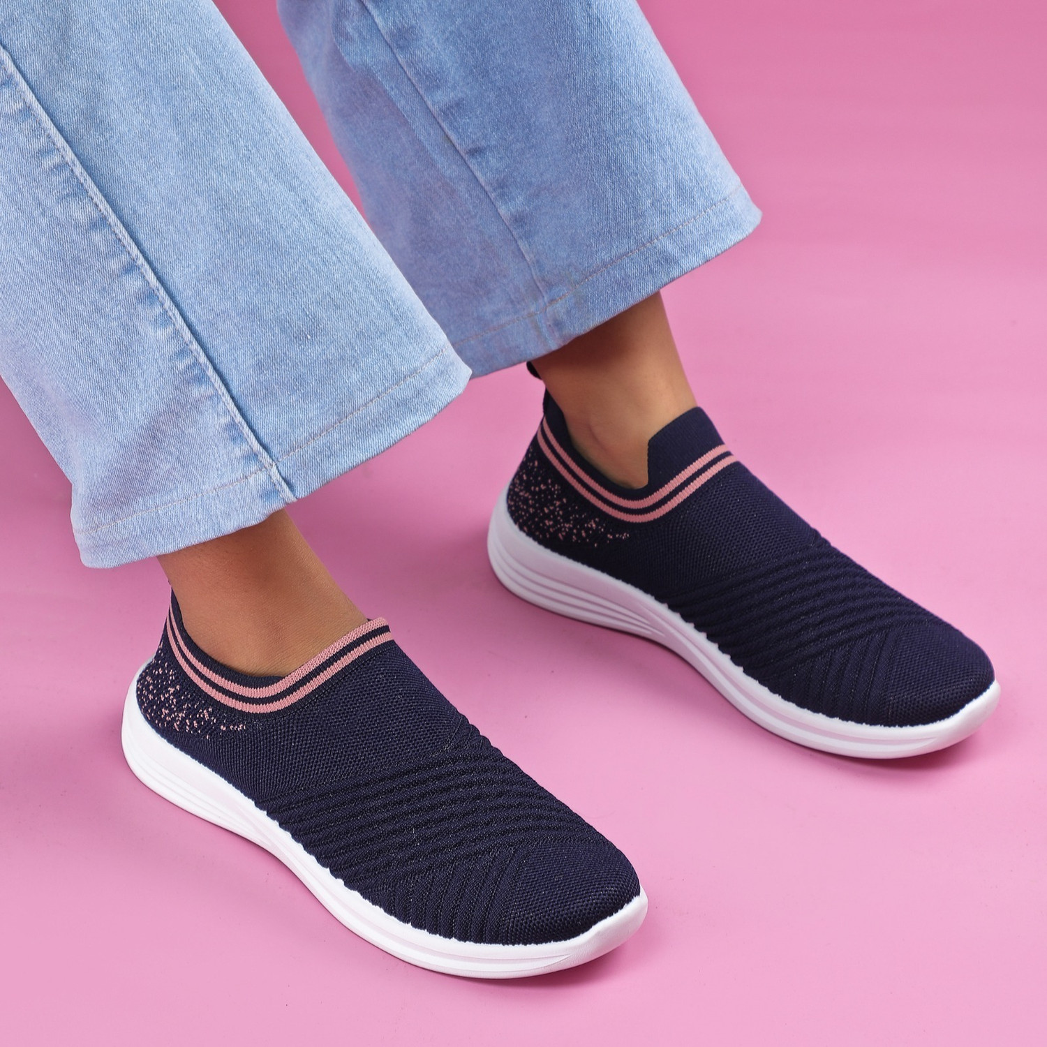 Image of Flopsie By TwoSoft Premium Women Winter Sneaker MemoryFoam Gym & Casual Outdoor Sneakers For Women (Blue , 4)