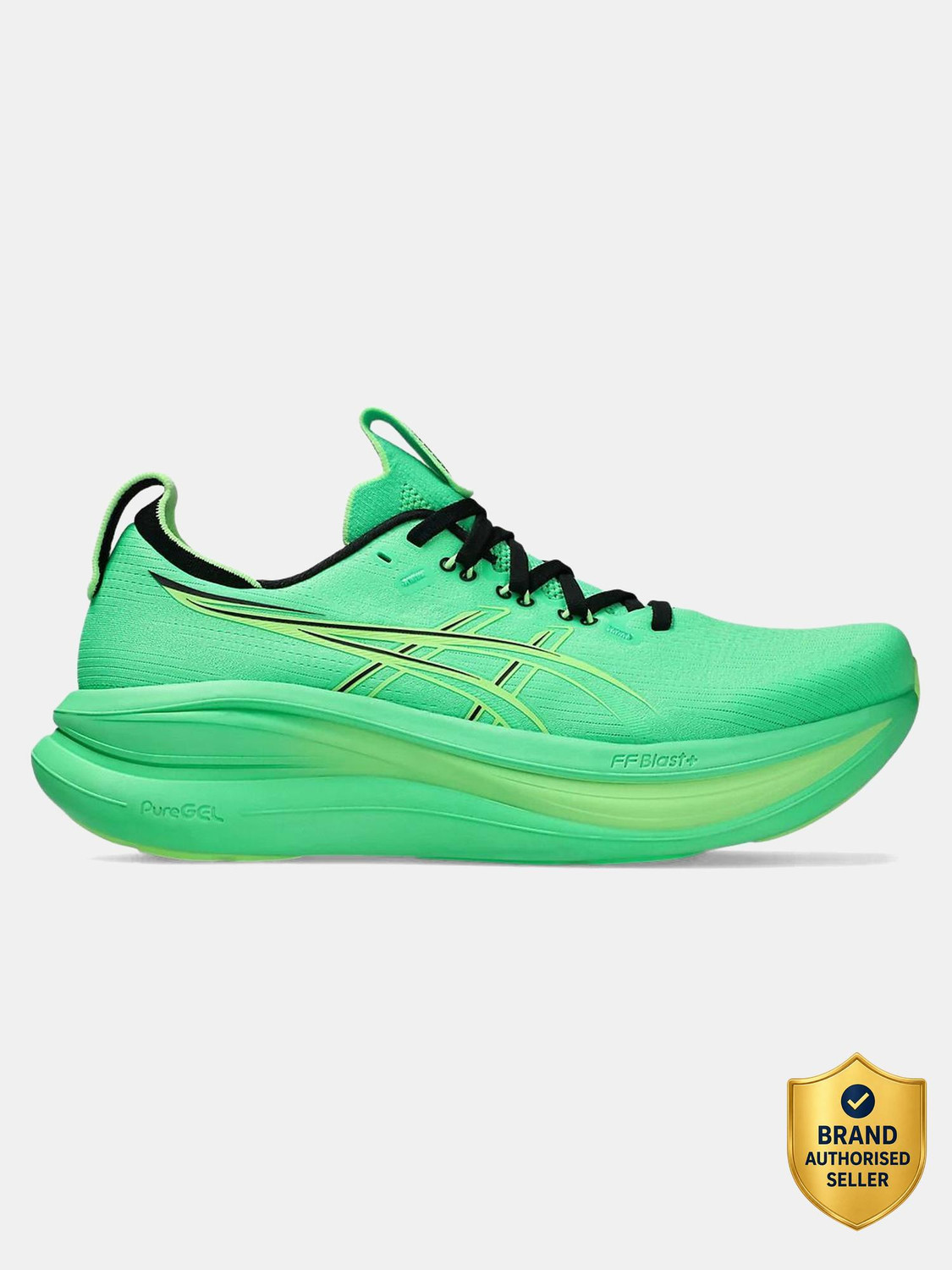 Asics GEL-NIMBUS 28 Men's Running Shoes Green - Image 6