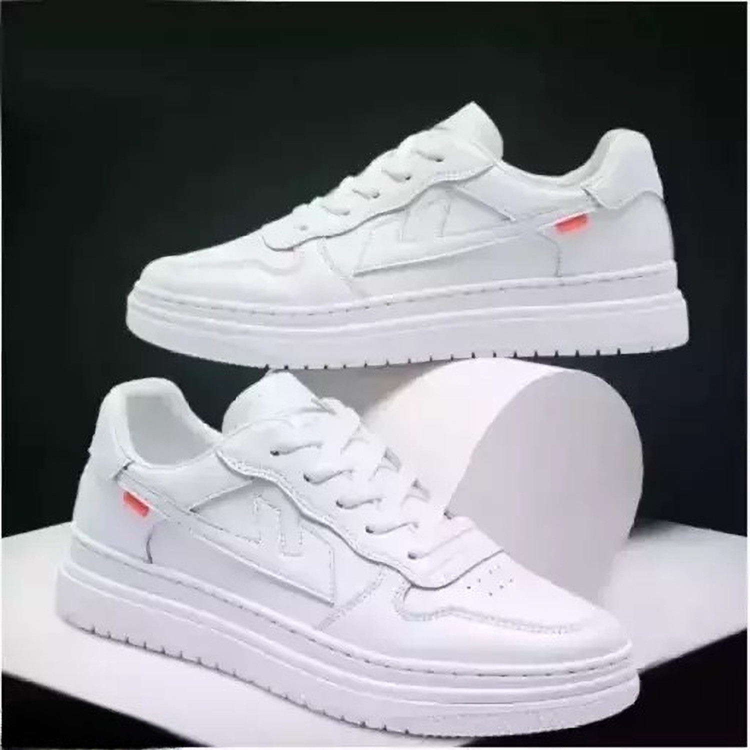 BOKZZON White Casual Sneakers for Men (Size 9) - Image 1