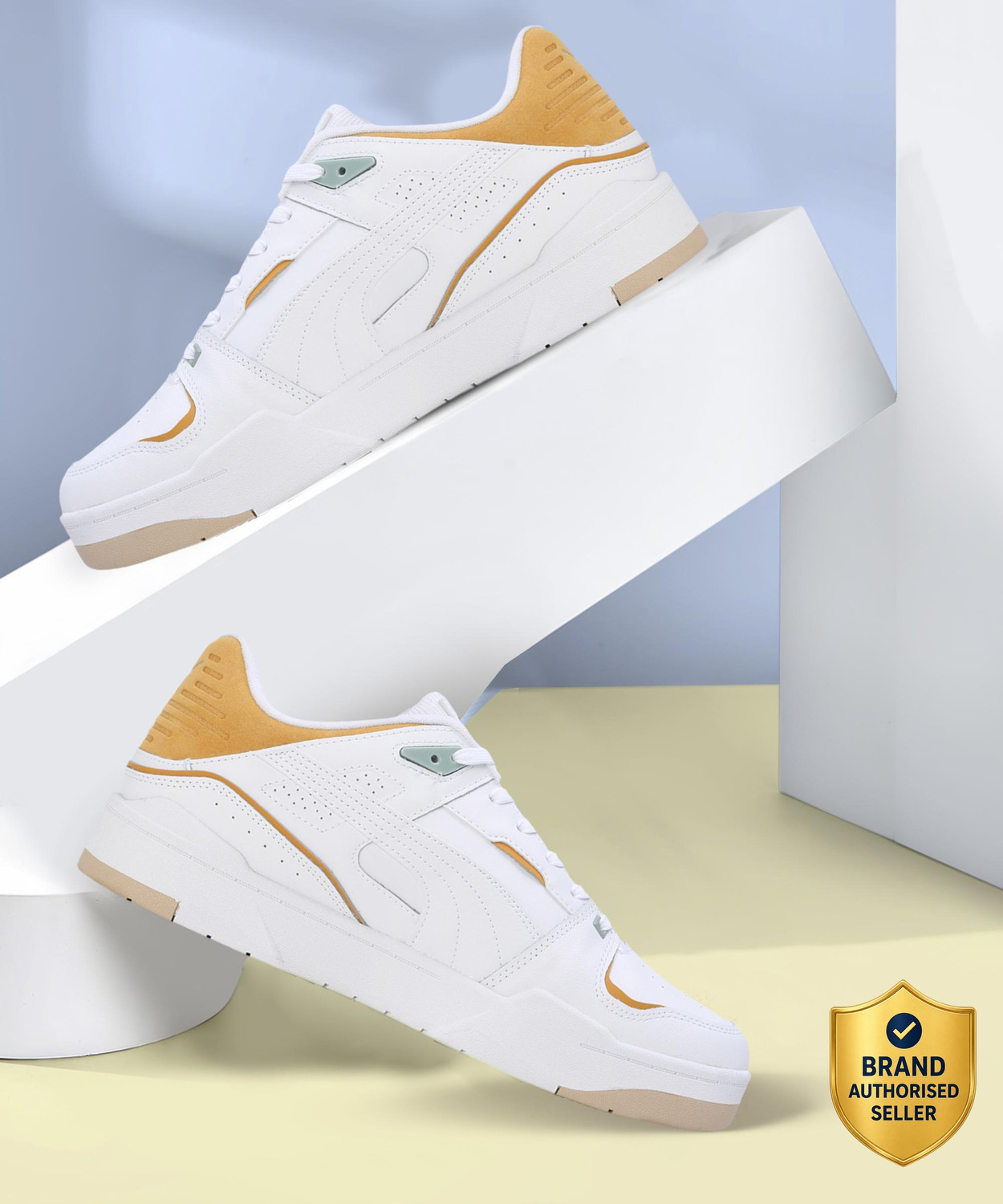 Image of PUMA Slipstream Bball Sneakers For Women (White , 3.5)
