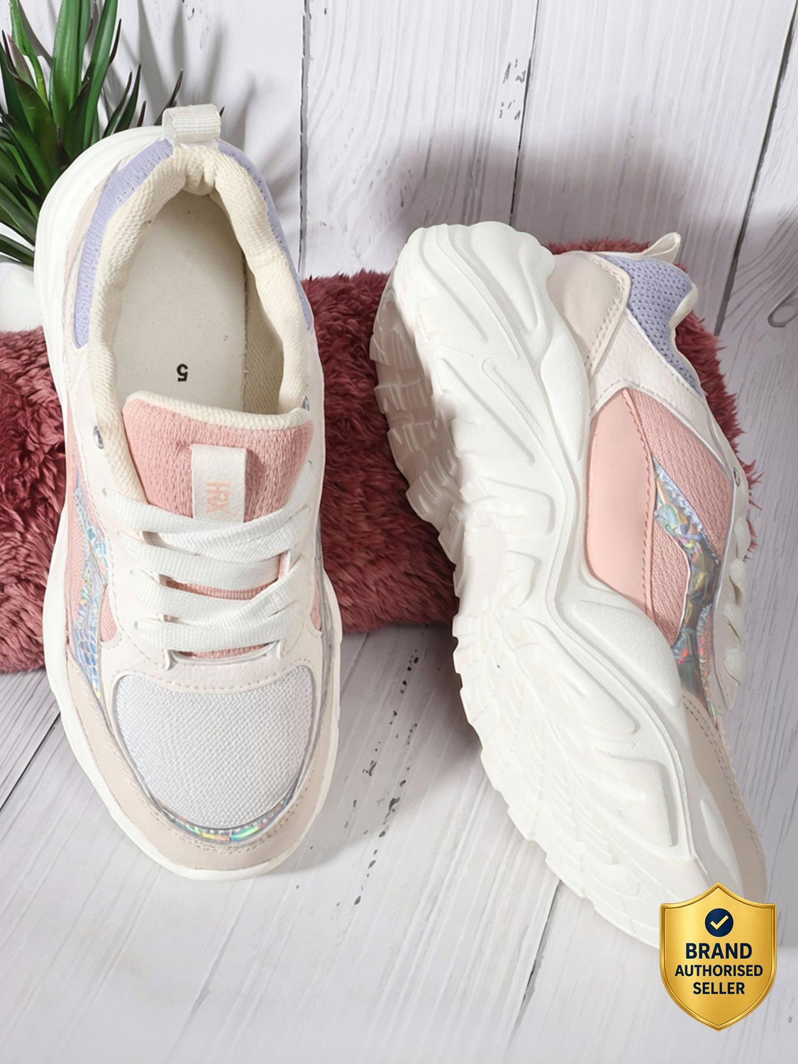 Image of HRX by Hrithik Roshan Walking Shoes For Women (Multicolor , 7)