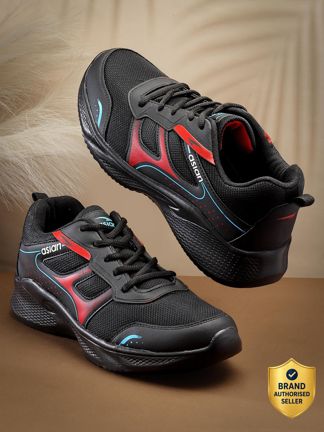Image of WALKAROO Walking Shoes For Men (Navy , 9)