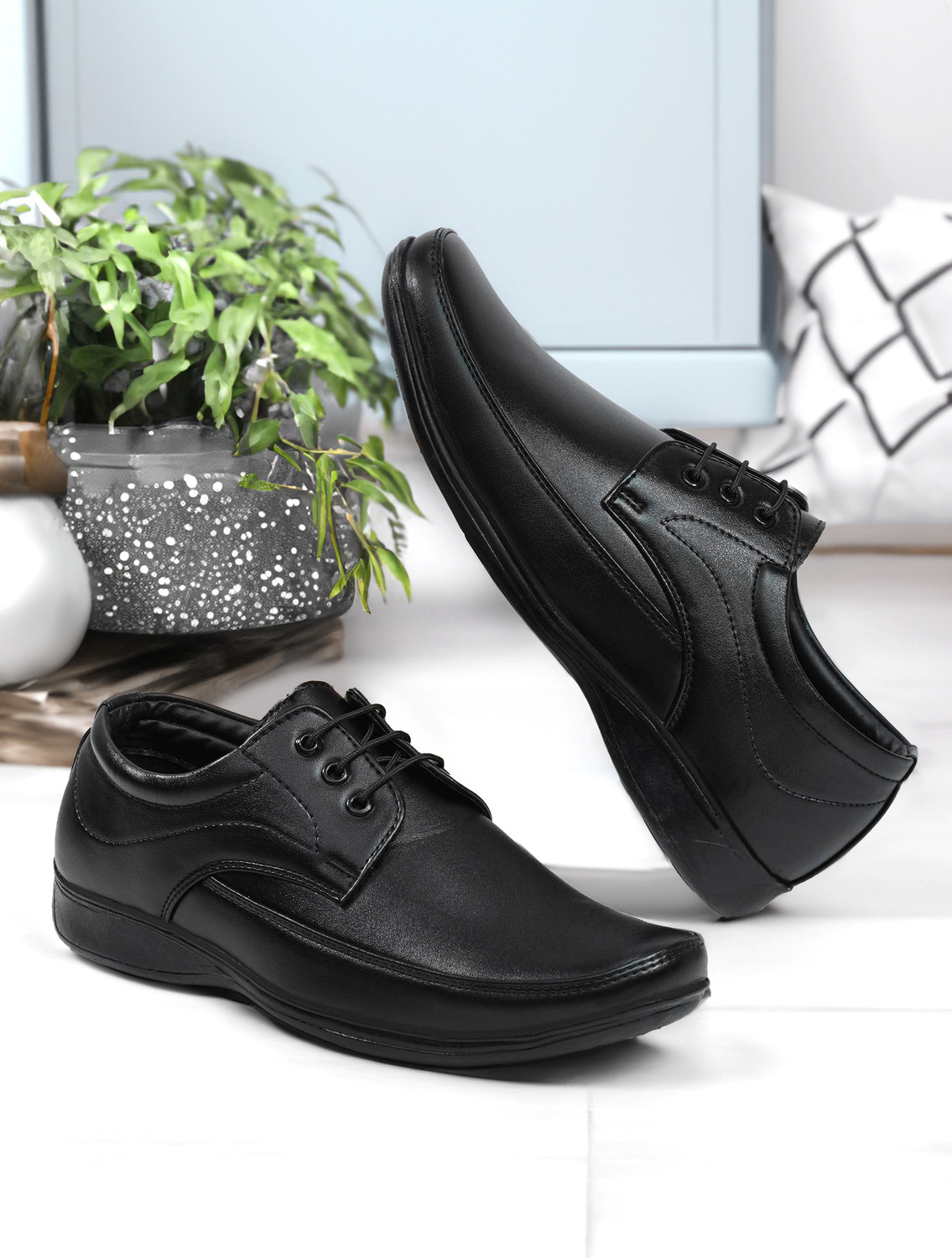 Image of VEPERS Men's Comfortable Casual Shoe Walking Shoes For Men (Black, White , 7)