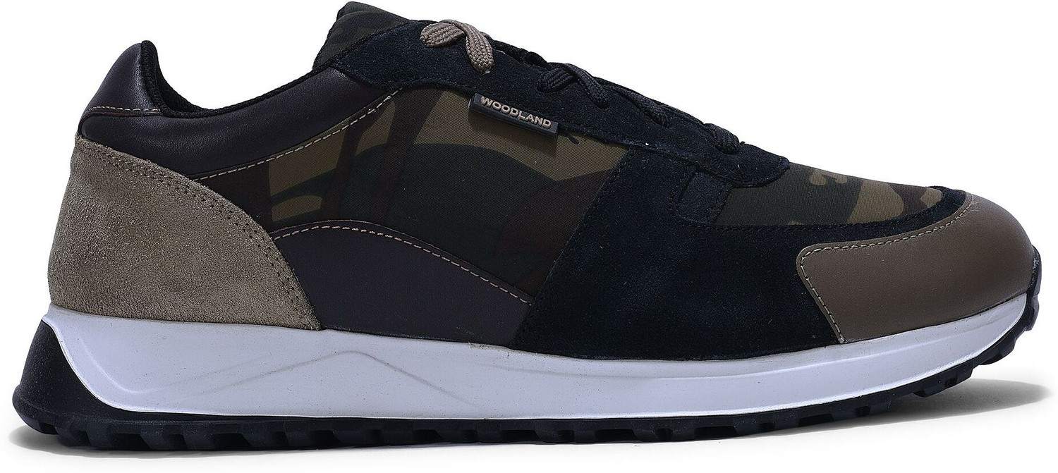 Image of WOODLAND Sneakers For Men (Black , 5)