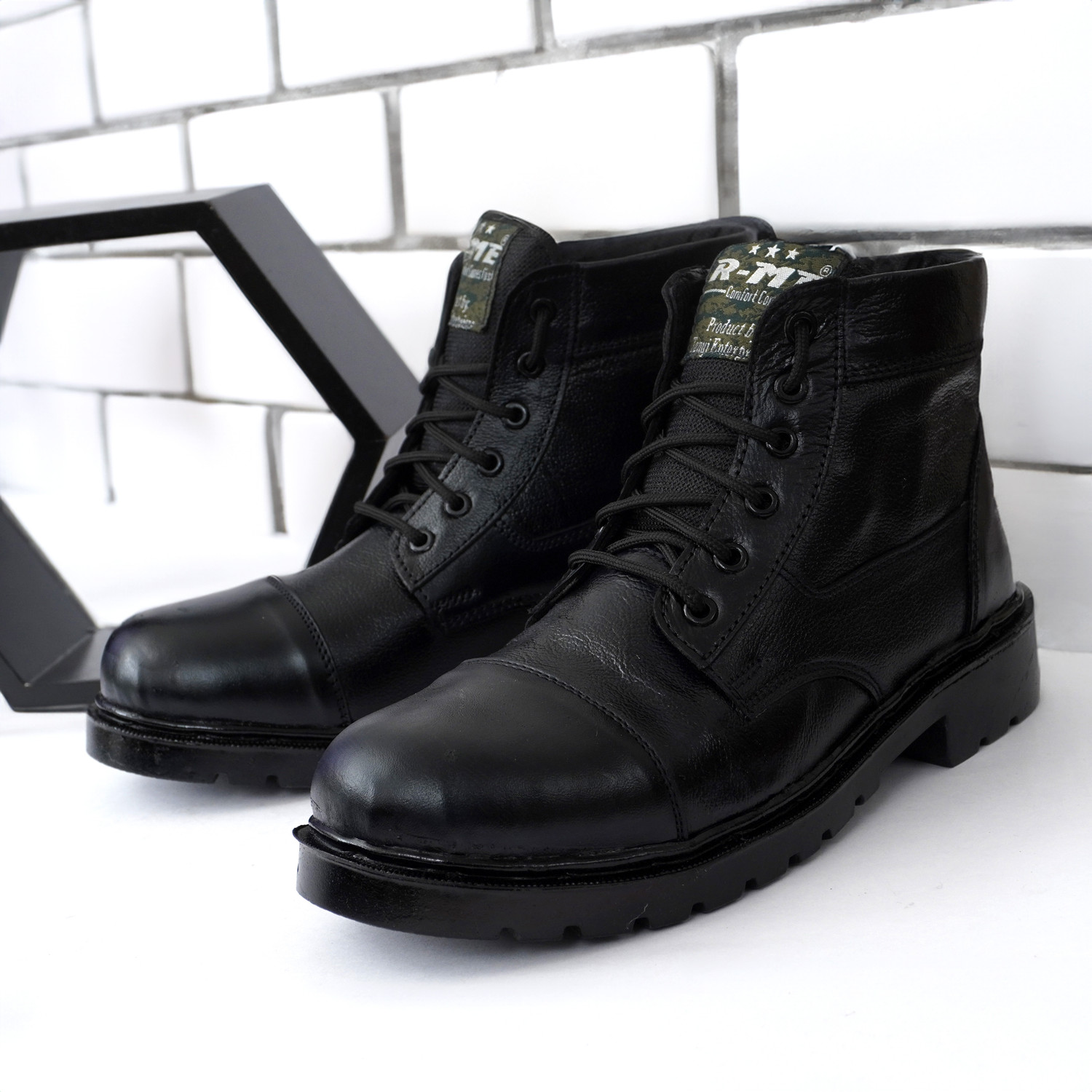 Image of R-ME DMS /NCC Army Boots /Shoes Boots For Men /Hiking and Trekking (Black) Boots For Men (Black , 6)