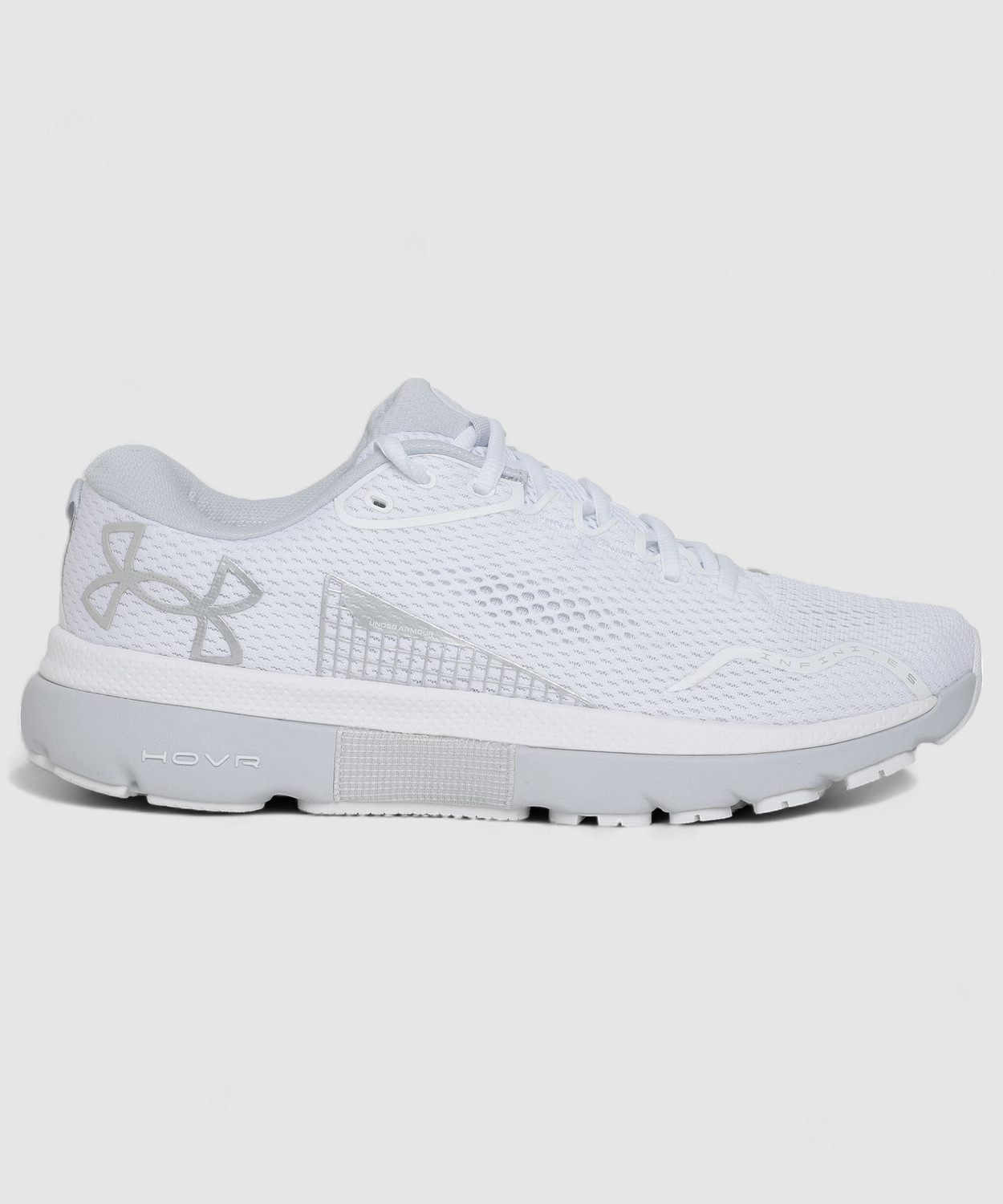 Image of UNDER ARMOUR UA HOVR Infinite 5 Running Shoes For Men (White , 10)