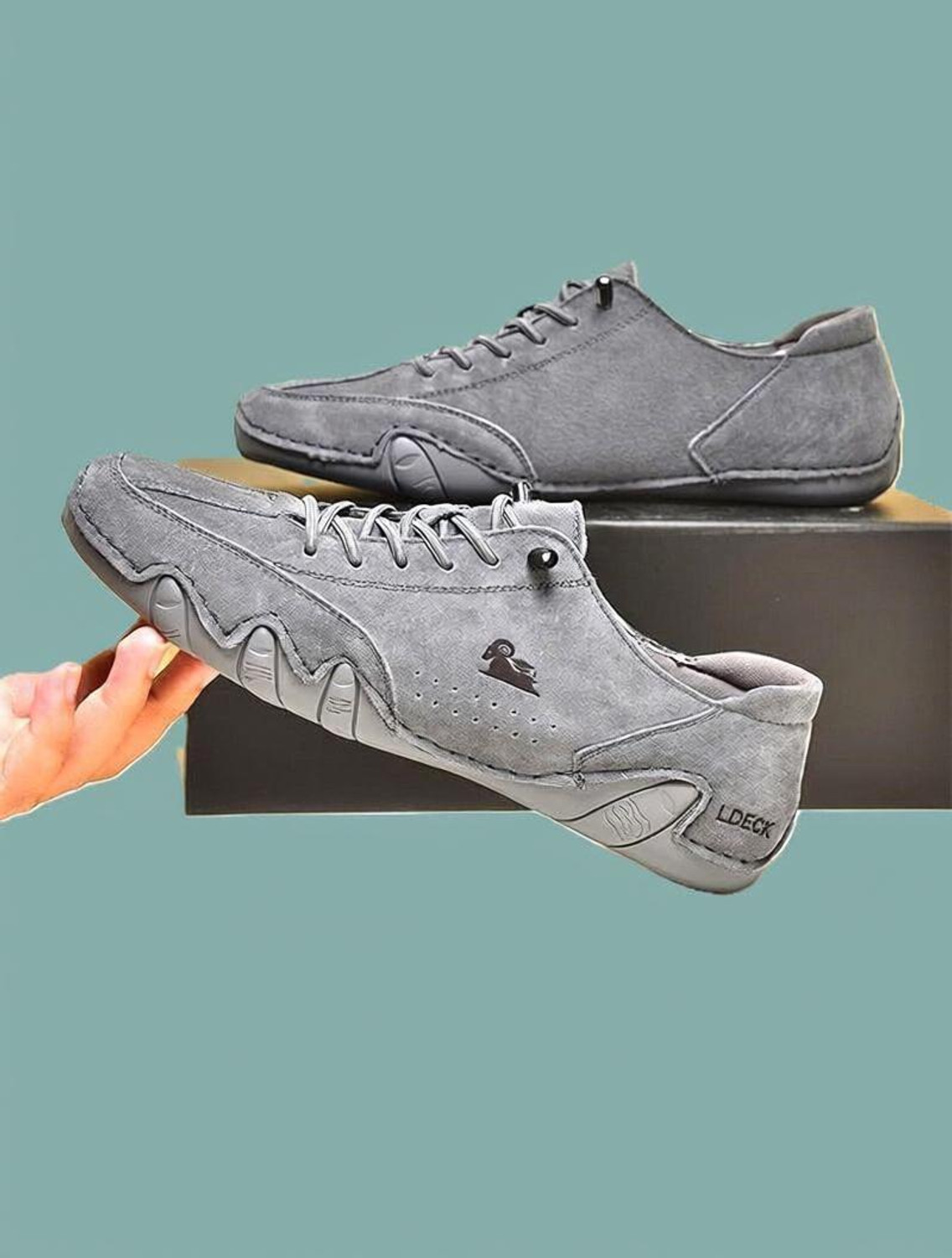 Image of Valin Fox Sneaker Outdoor Casuals For Men (Grey , 9)