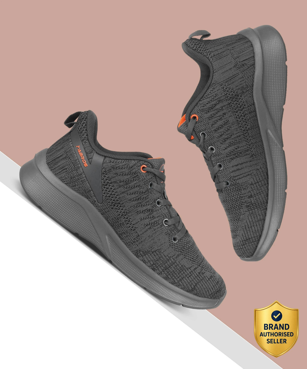 Image of Abros SPACE Running Shoes For Men (Grey , 11)