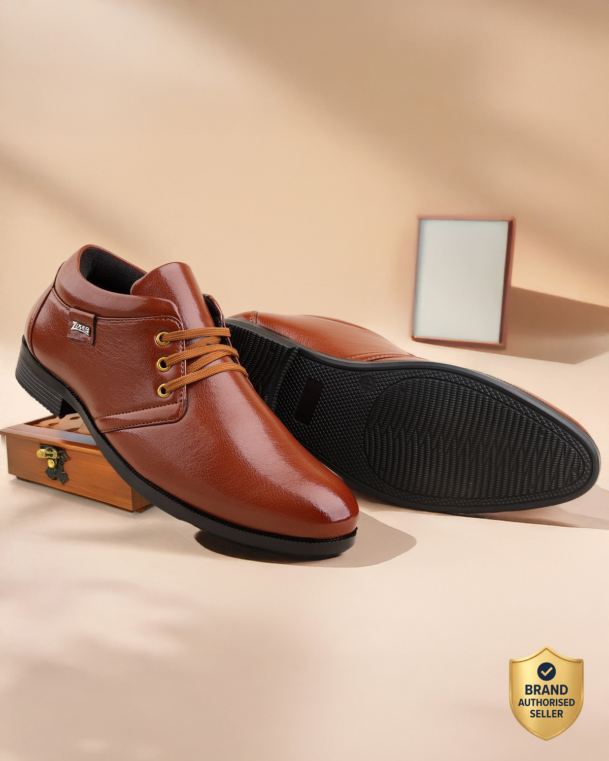 Zixer Men's Office Formal Lace-Up Shoes - Image 1