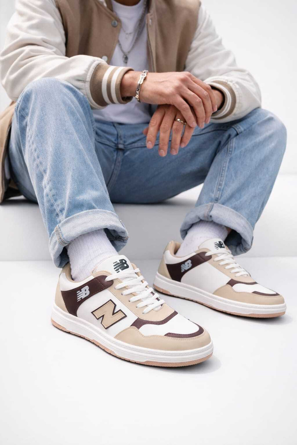 Image of Shoefiri Premium Comfortable Lace Up Sneaker Casual Walking Men Sport Shoes. Sneakers For Men (Black, White , 7)