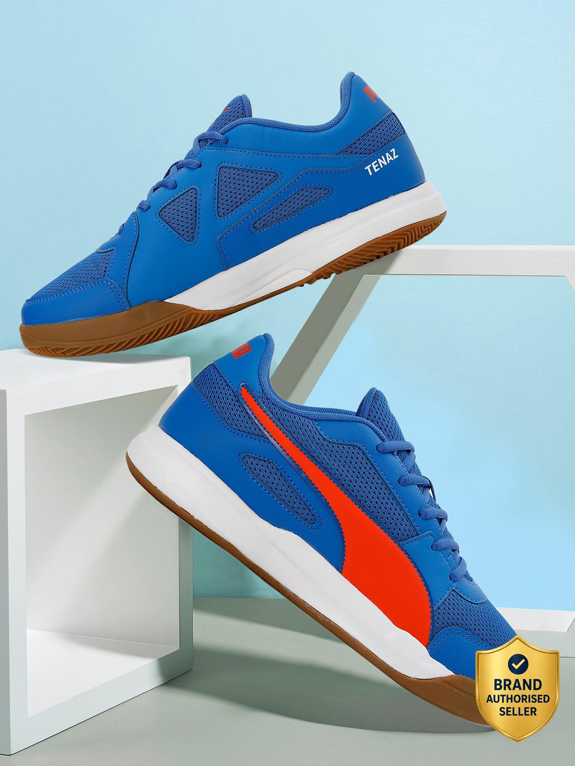 Image of LI-NING Ultra Power Badminton Shoes For Men (Navy, Orange , 2.5)