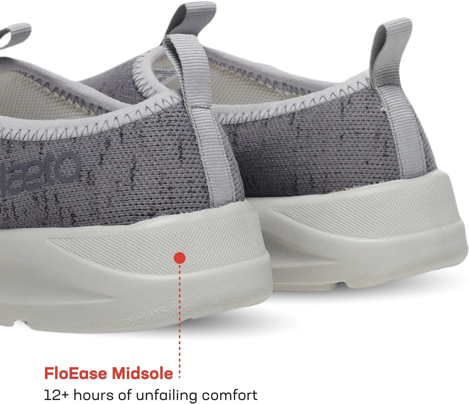 Image of Plaeto EZPlay Premium Walking Shoes |Comfortable Lightweight Shoes with Breathable Mesh Slip On Sneakers For Men (Grey, Grey , 12)