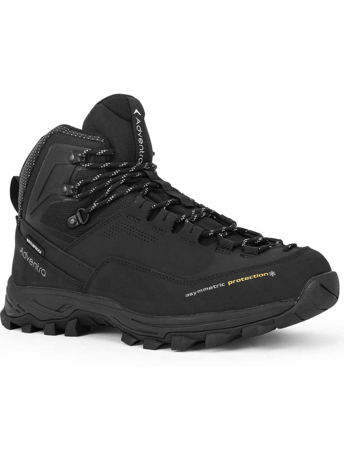 Image of Adventra Men's Waterproof Hiking Boots |WH1106 | Black Outdoors For Men (Black , 10.5)