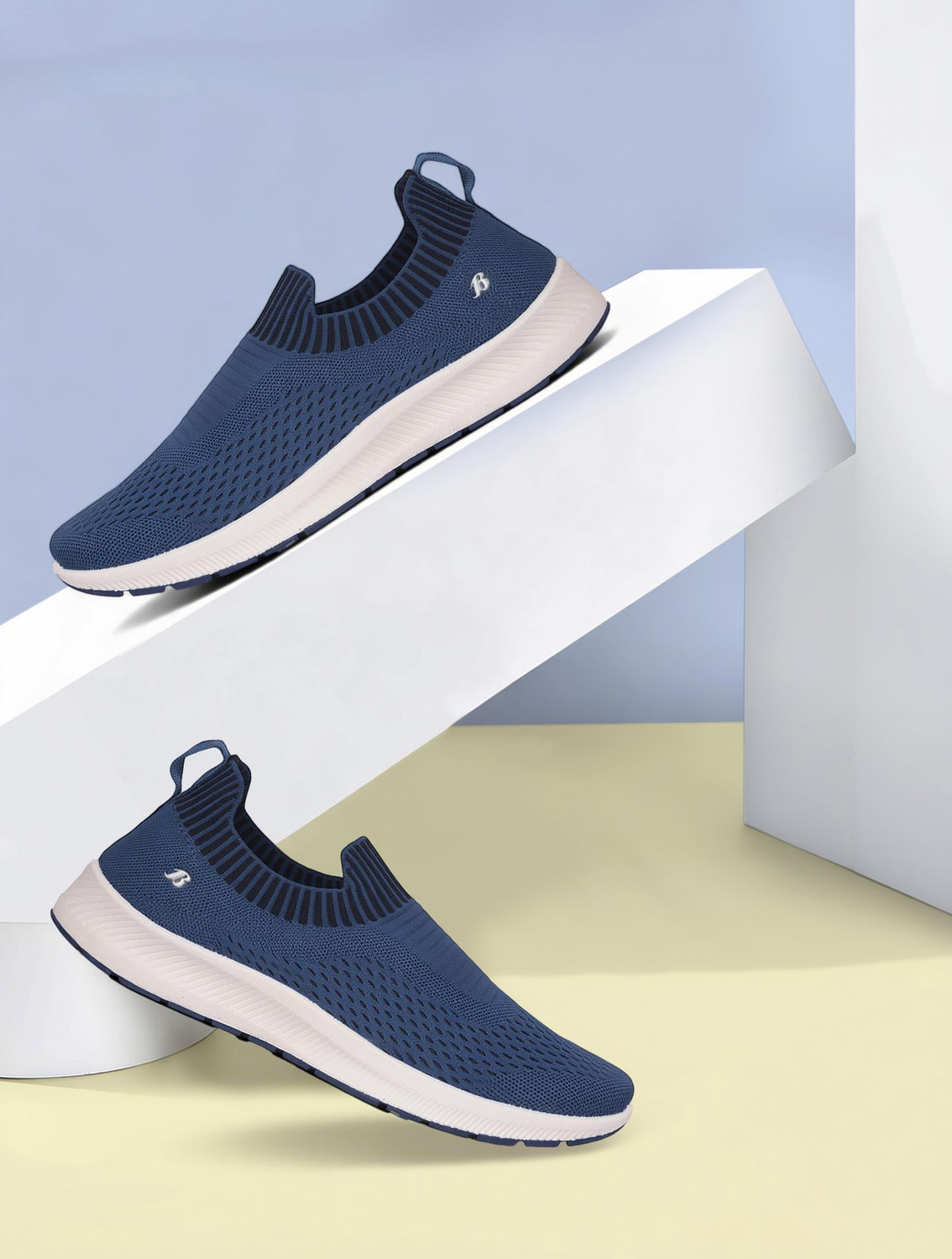 Image of Bata Slip On Sneakers For Men (Navy , 9)