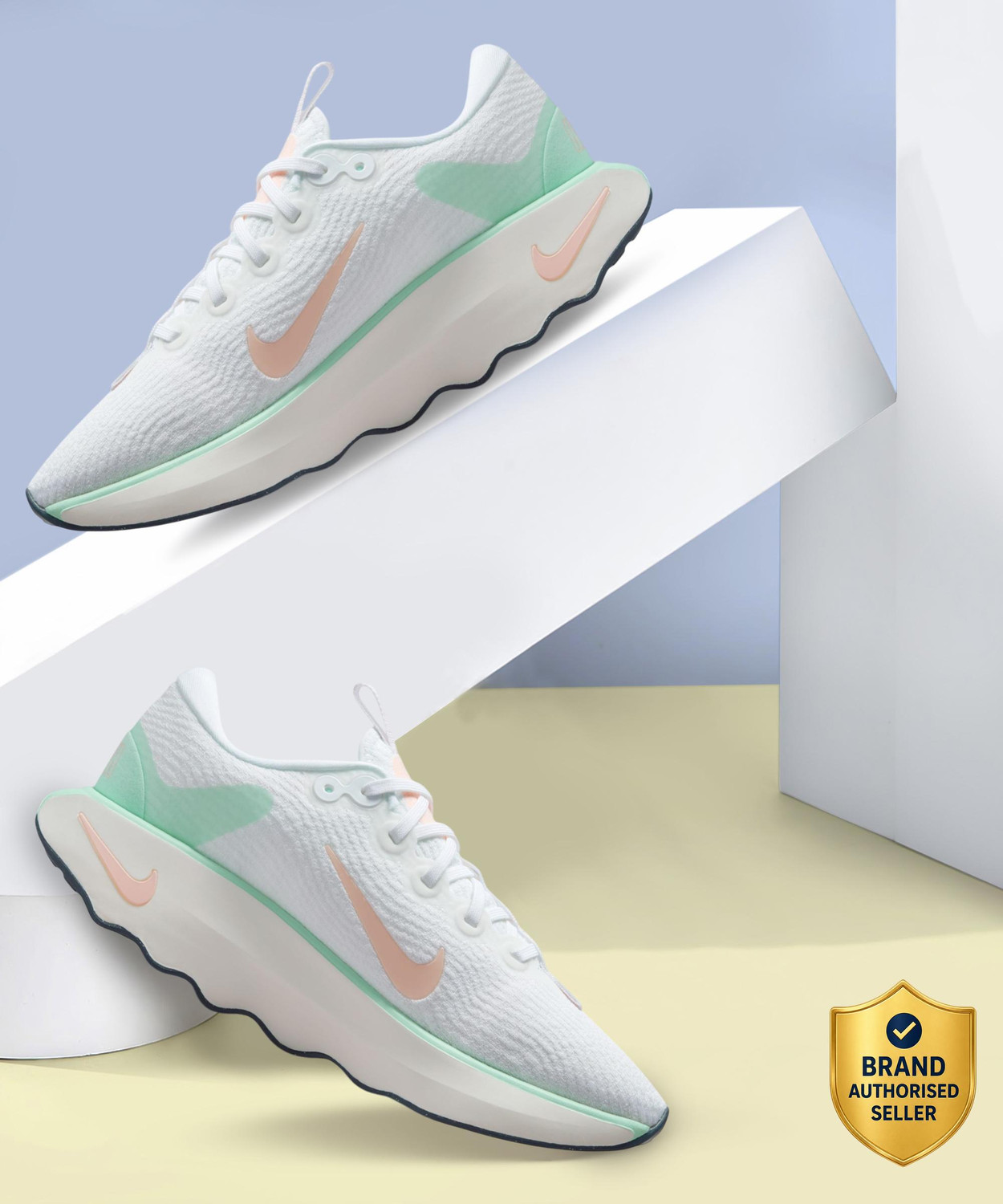Image of NIKE wmns air winflo 11 Running Shoes For Women (White , 5)