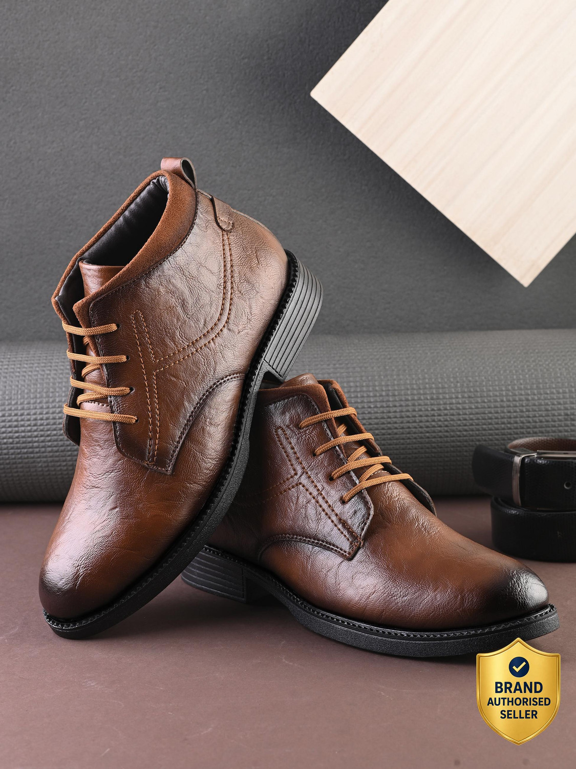 Image of Roadster Boots For Men (Brown , 10)