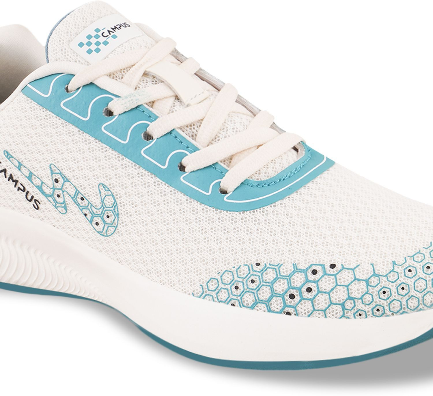 Image of CAMPUS BEACH | Running, Training /Gym Shoes for Women | Lightweight Comfortable Footwear Running Shoes For Women (Off White, Green , 4)