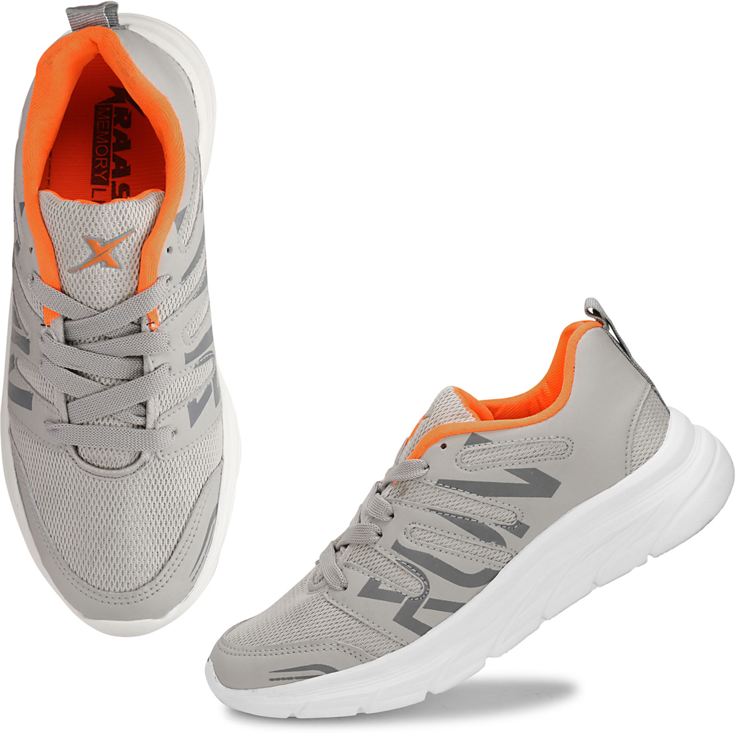 Image of Kraasa Daily Wear, Walking, Casual Running Shoes For Men (Grey , 11)
